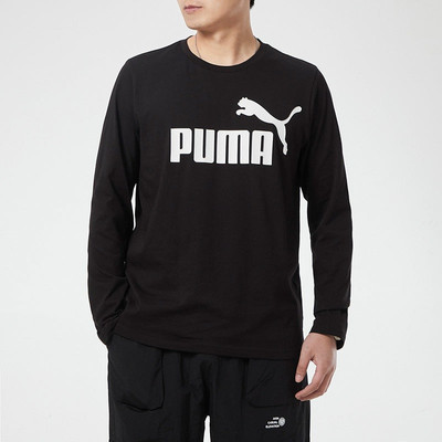 PUMA PUMA Big Logo Fleece Crew Neck Sweater 'Black' 532561-01 outlook