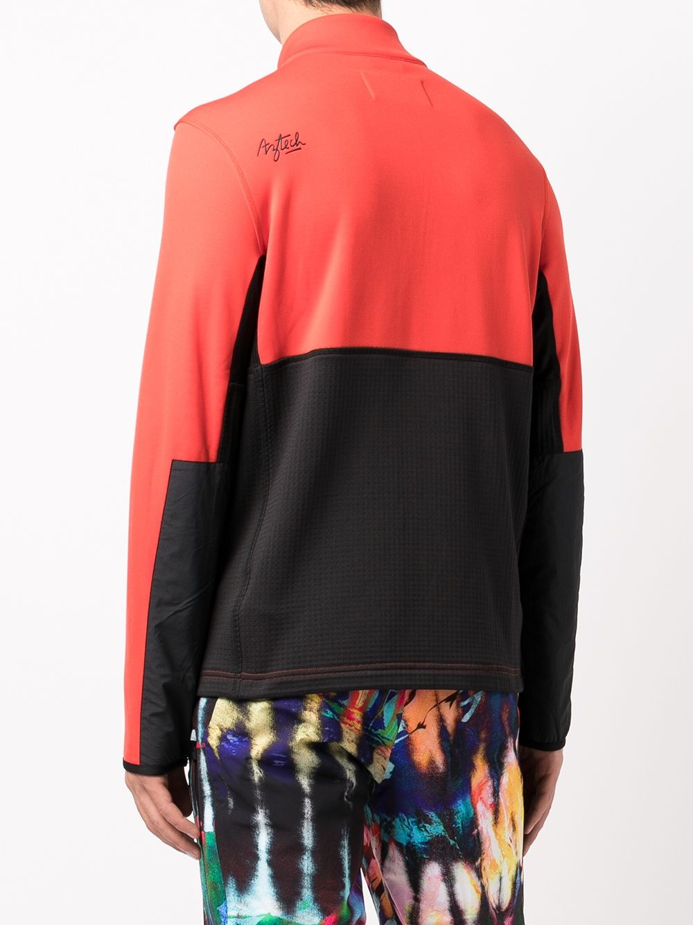 panelled fleece jacket - 4
