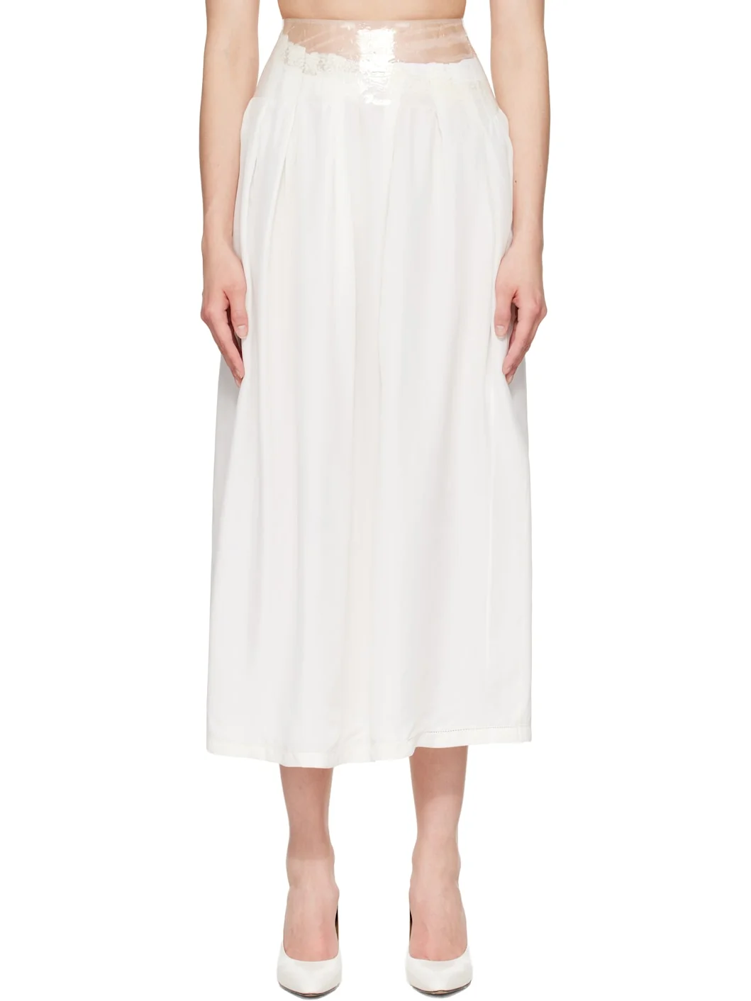 Off-White Taped Midi Skirt - 1