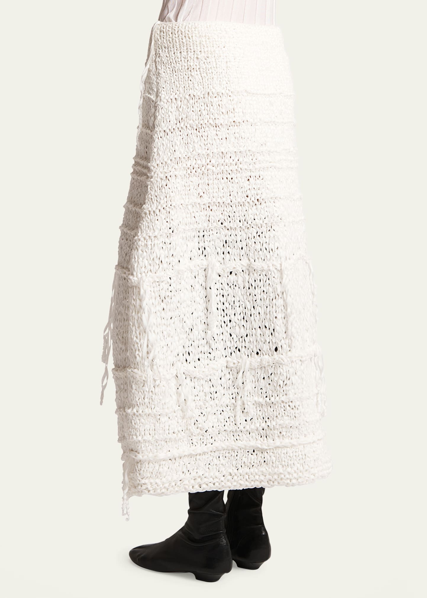 Inna Knit Cotton-Blend Maxi Skirt - 3