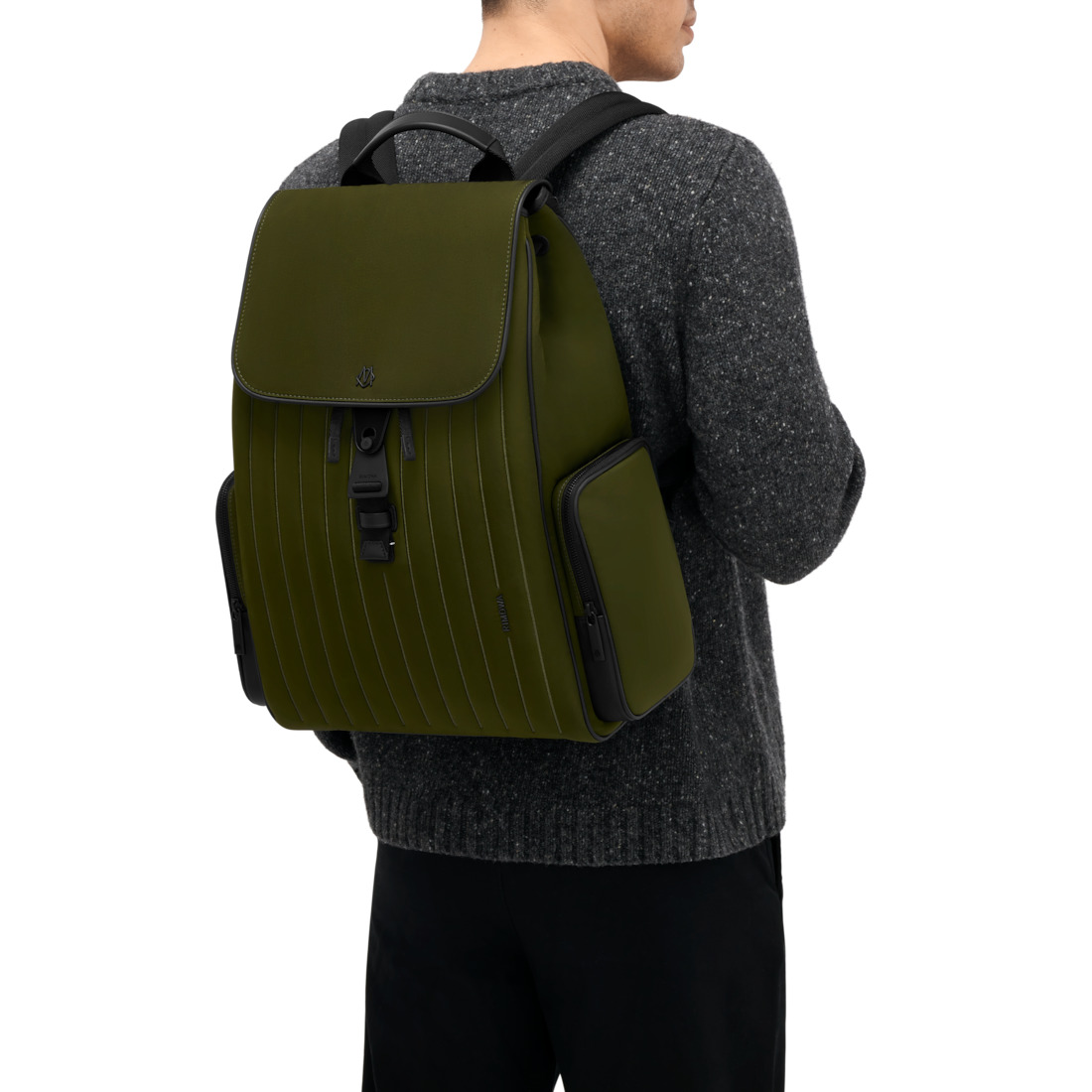 Never Still - Nylon Flap Backpack Large - 7