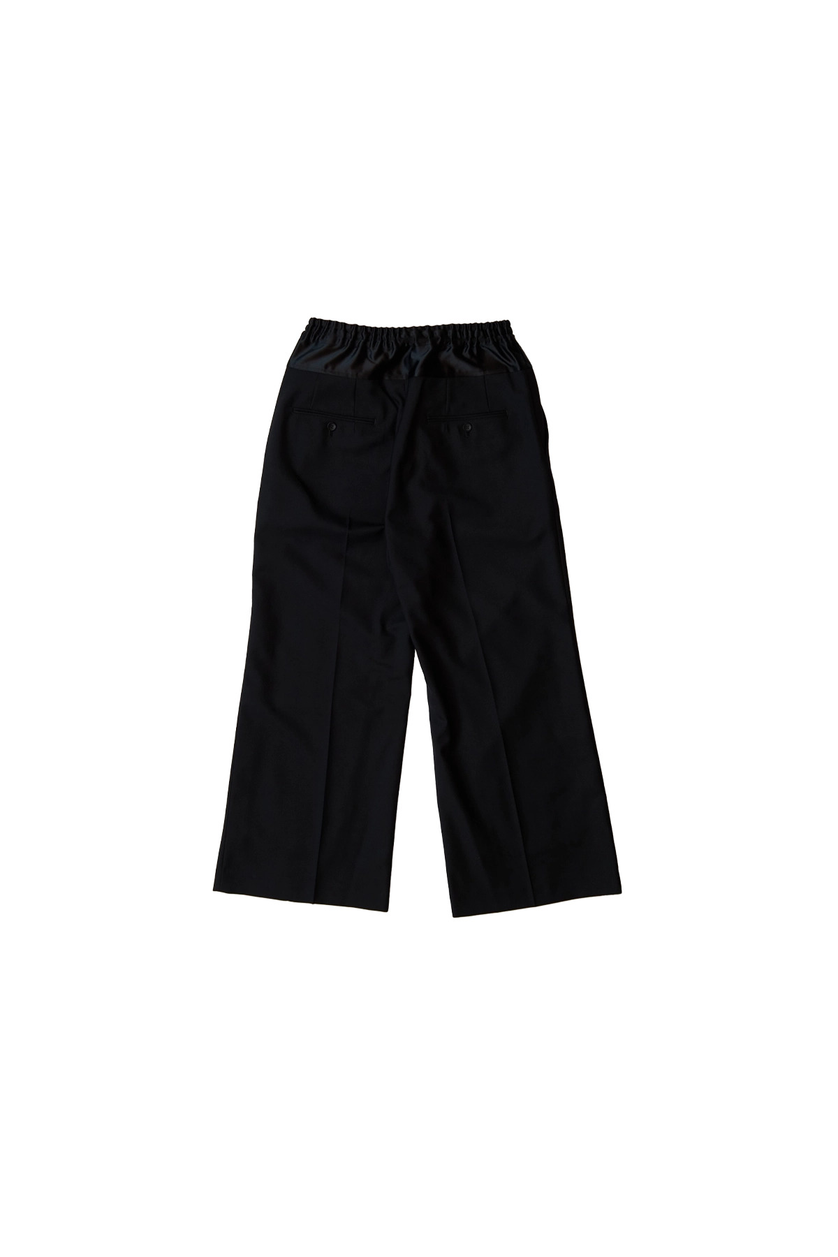 Junya Watanabe Man Wool Trousers With Denim Panel Black - 2