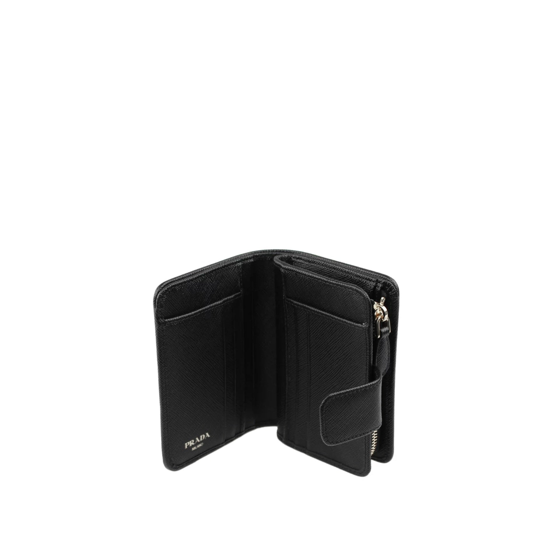 Prada Nylon And Leather French Wallet Women - 2
