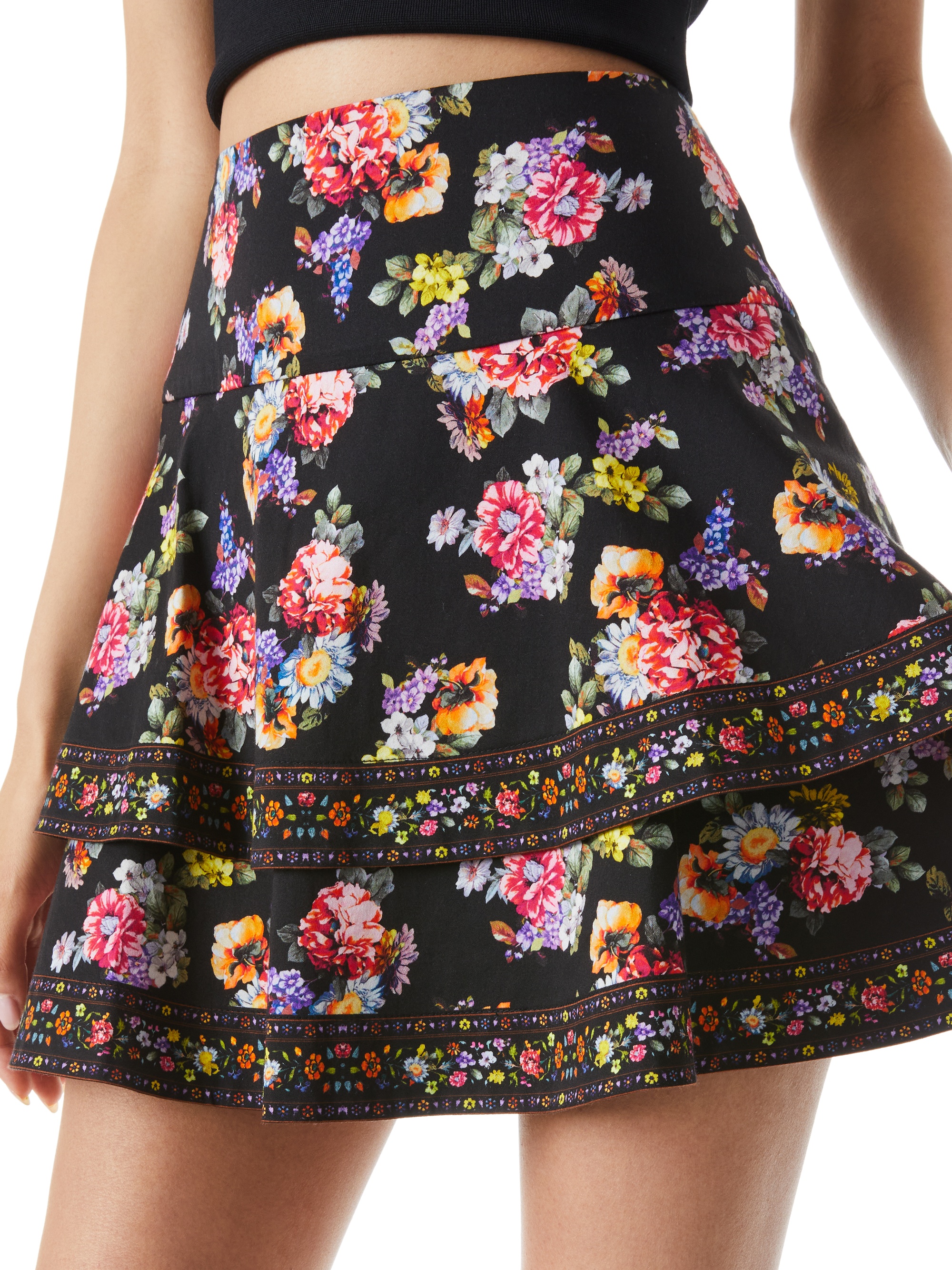 MARVIS TIERED RUFFLE MINI SKIRT - 5