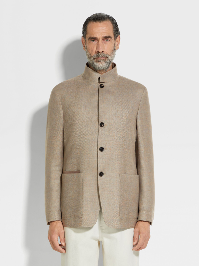 CASHMERE SILK AND LINEN IL CONTE JACKET 4