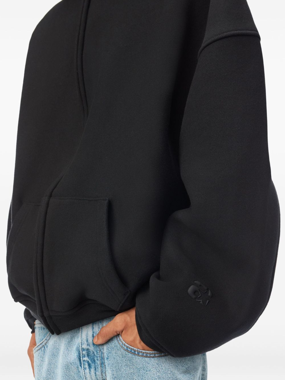 Puff Logo zip-up hoodie - 4