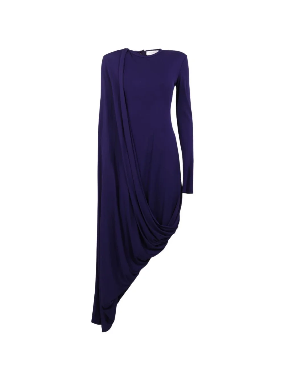 draped jersey midi dress - 1