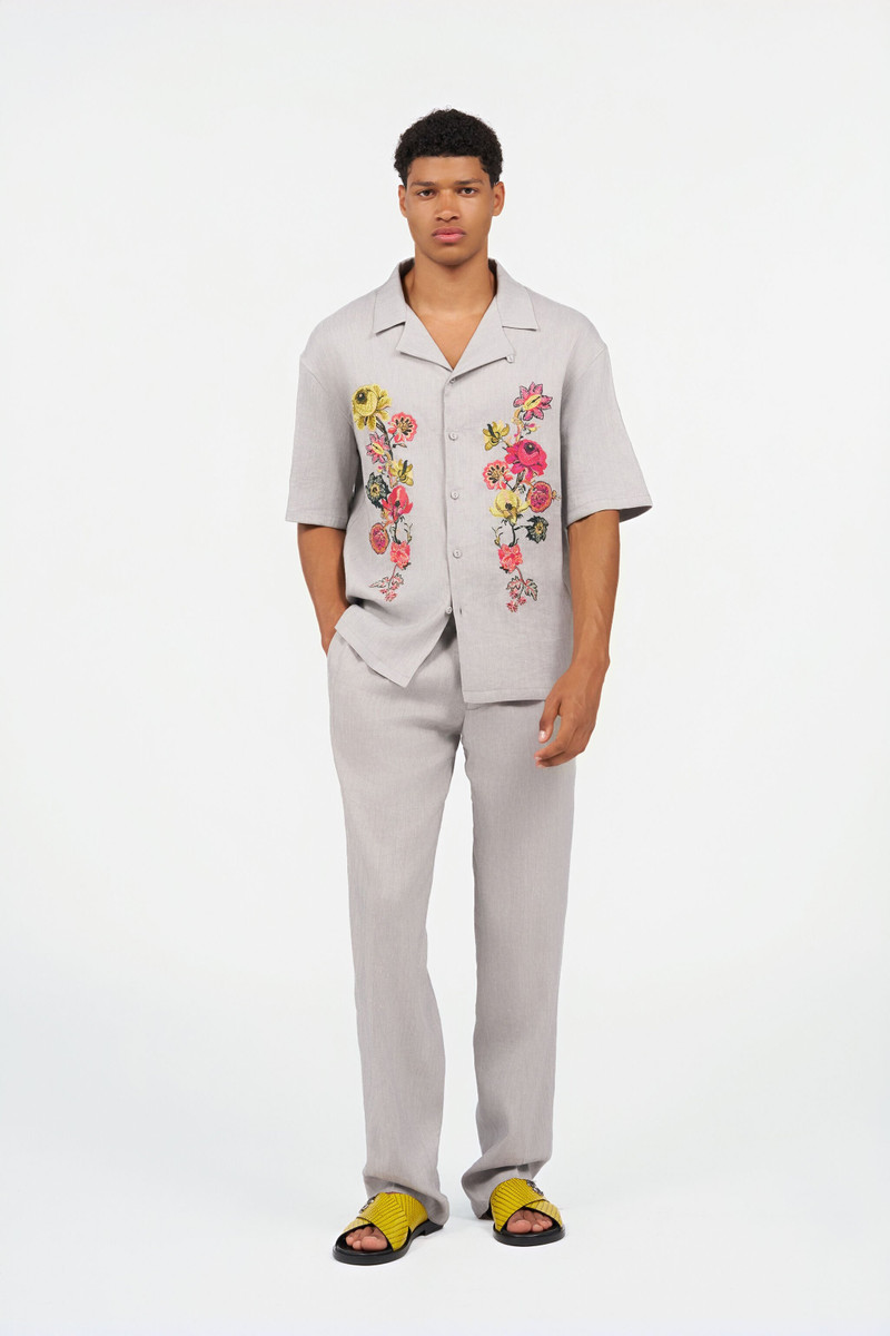 Roberto Cavalli Elegant Linen Trousers outlook