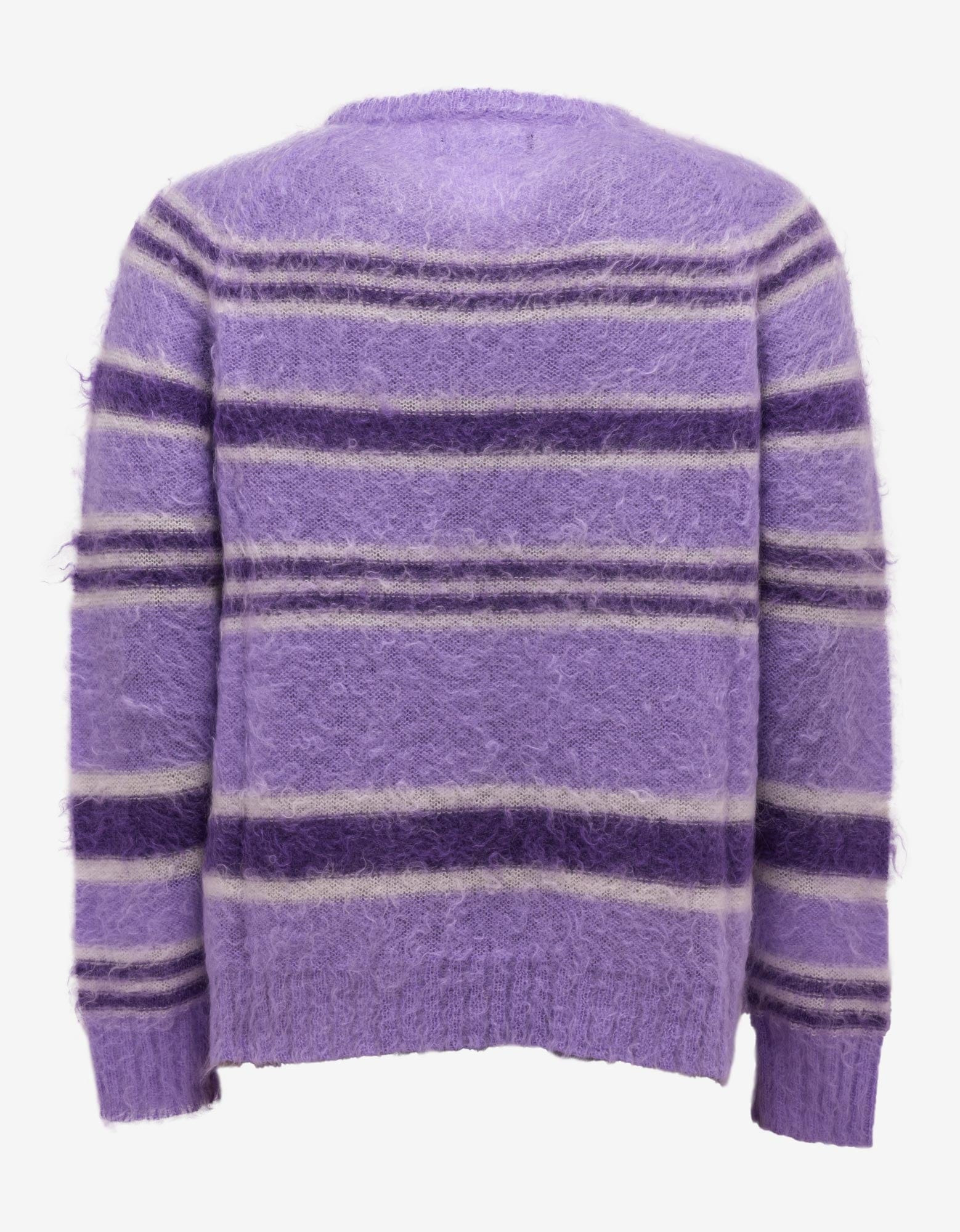 Nahmias Purple Striped Knit Sweater - 2