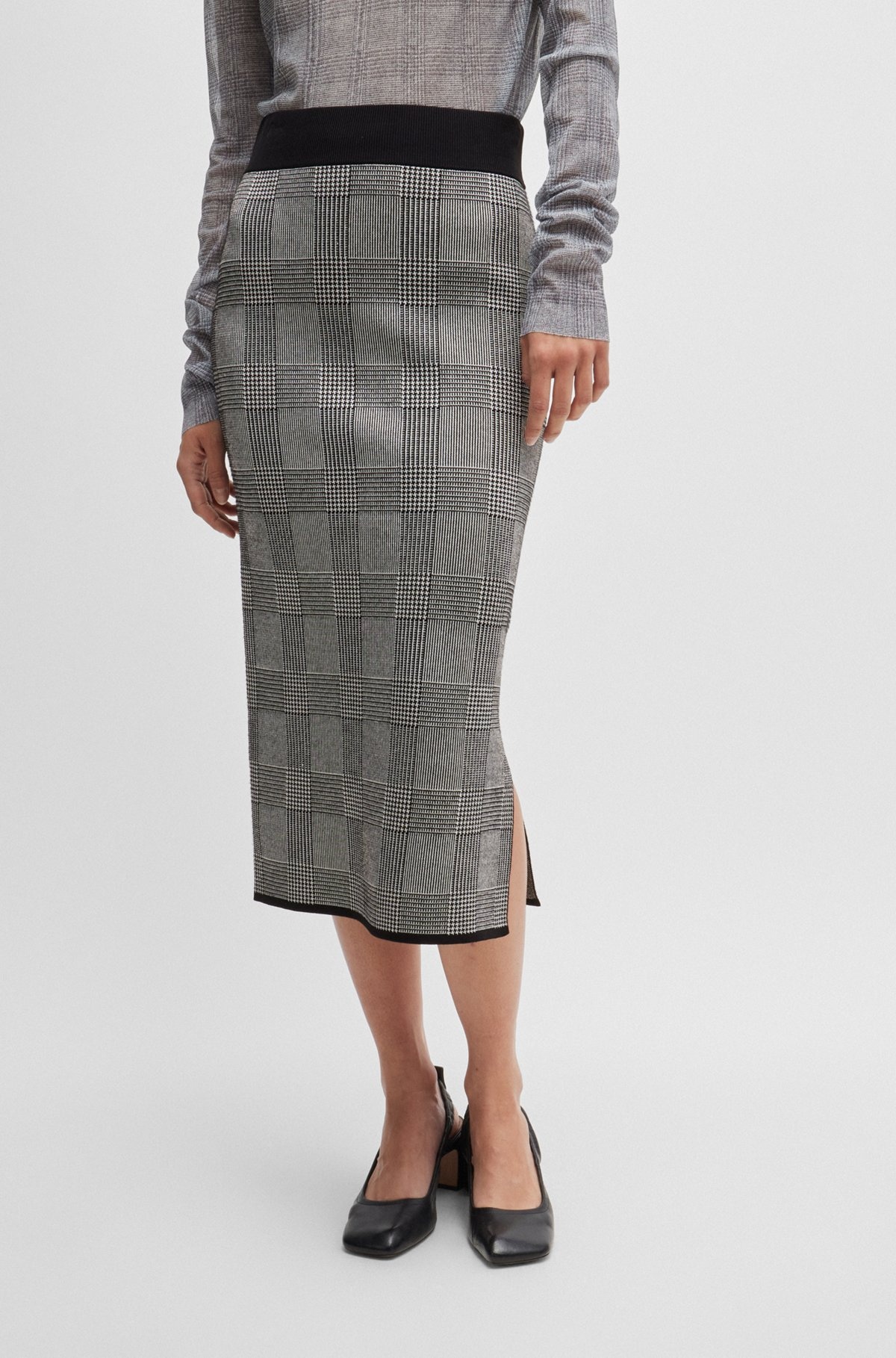 TUBE SKIRT IN KNITTED JACQUARD - 2