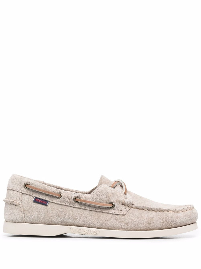 lace-up detail boat shoes 1