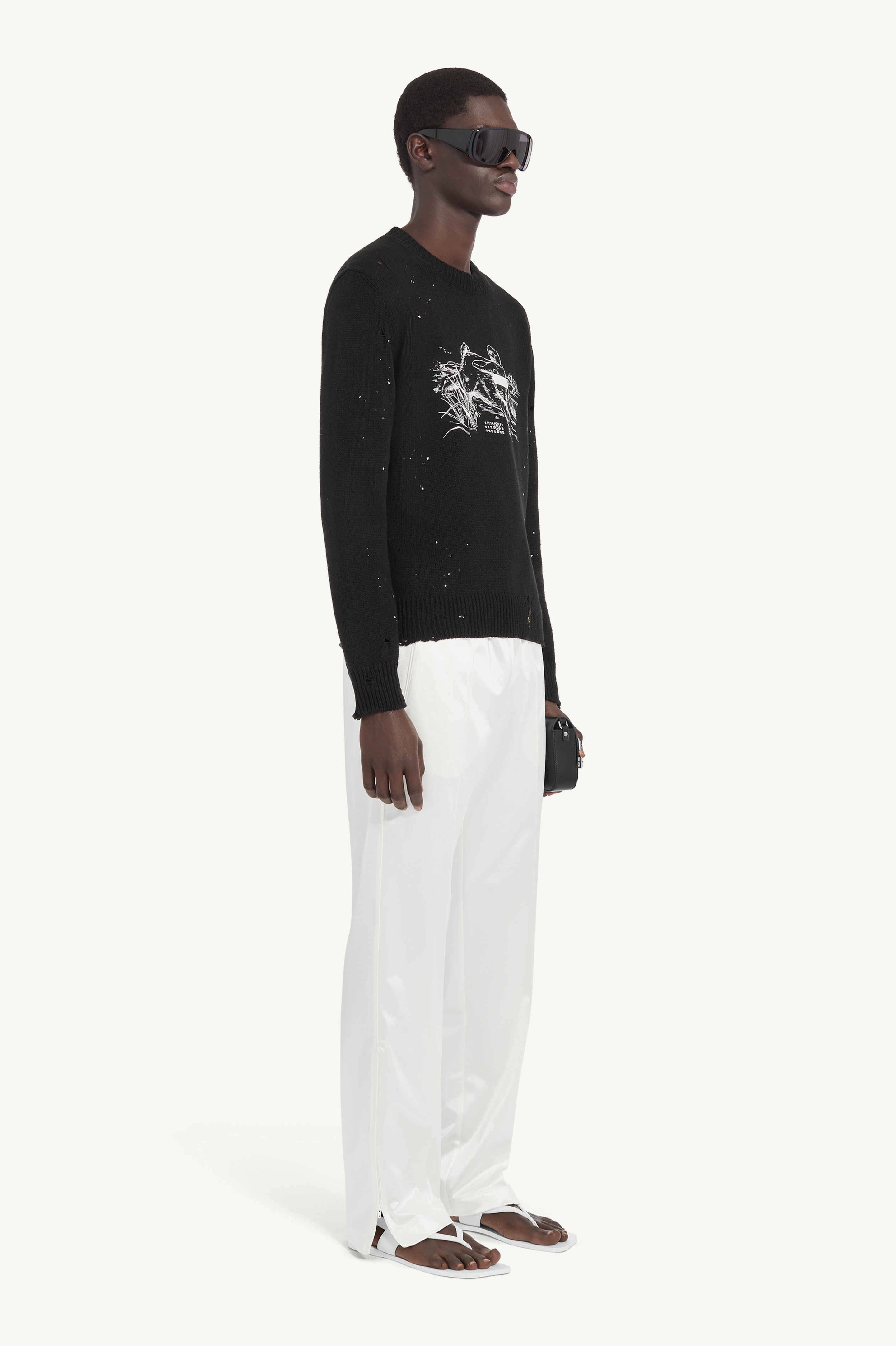 White Rabbit Print Jumper - 3