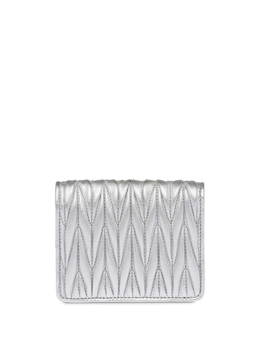 matelassé nappa leather wallet - 2