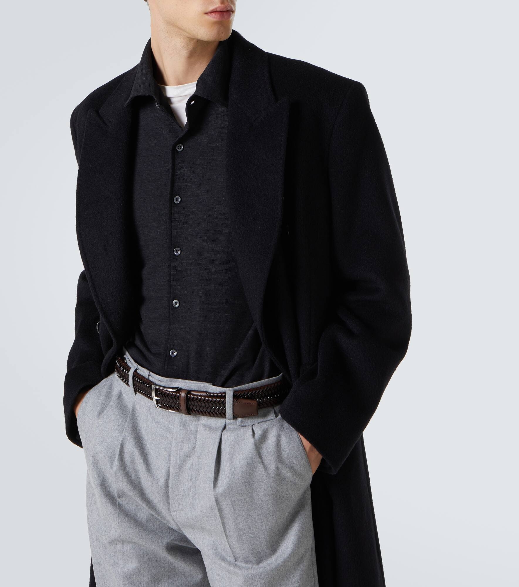 Woven leather belt - 2
