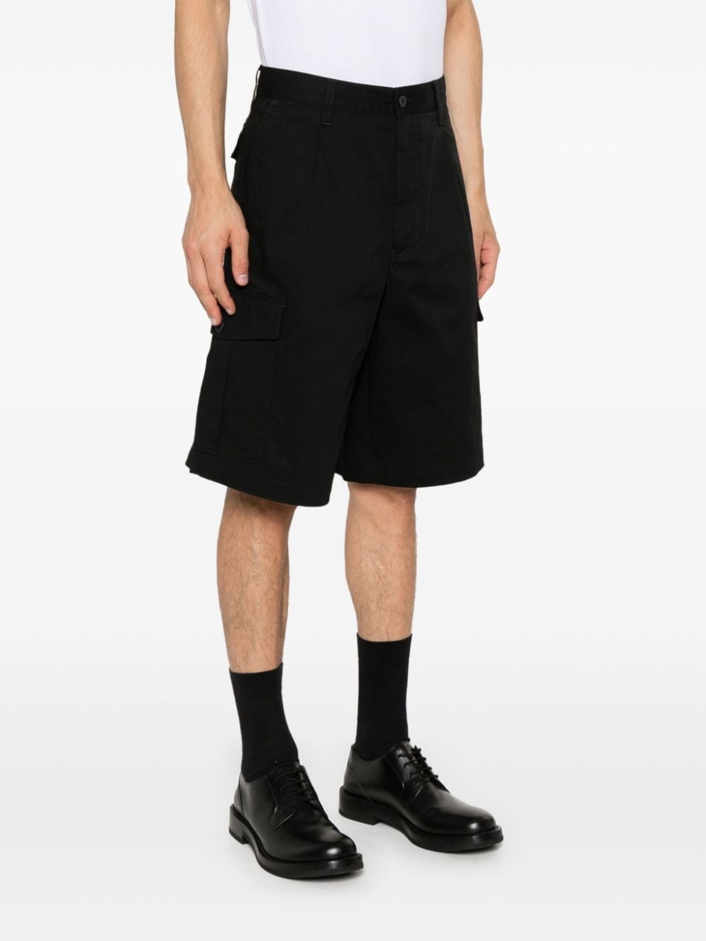 logo-patch cargo shorts - 3