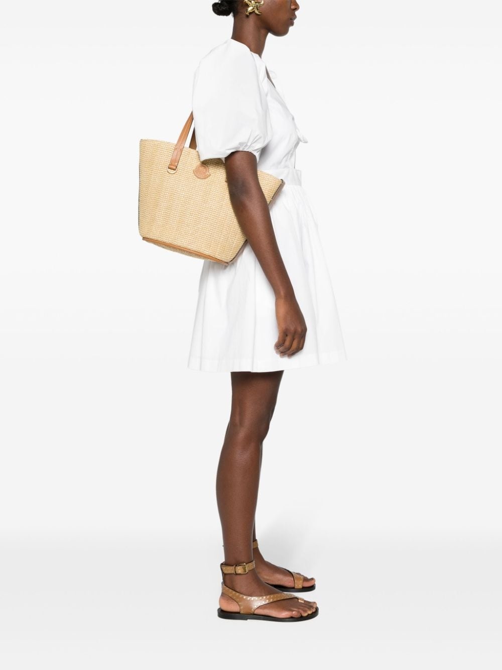 small Hubba raffia tote bag - 2