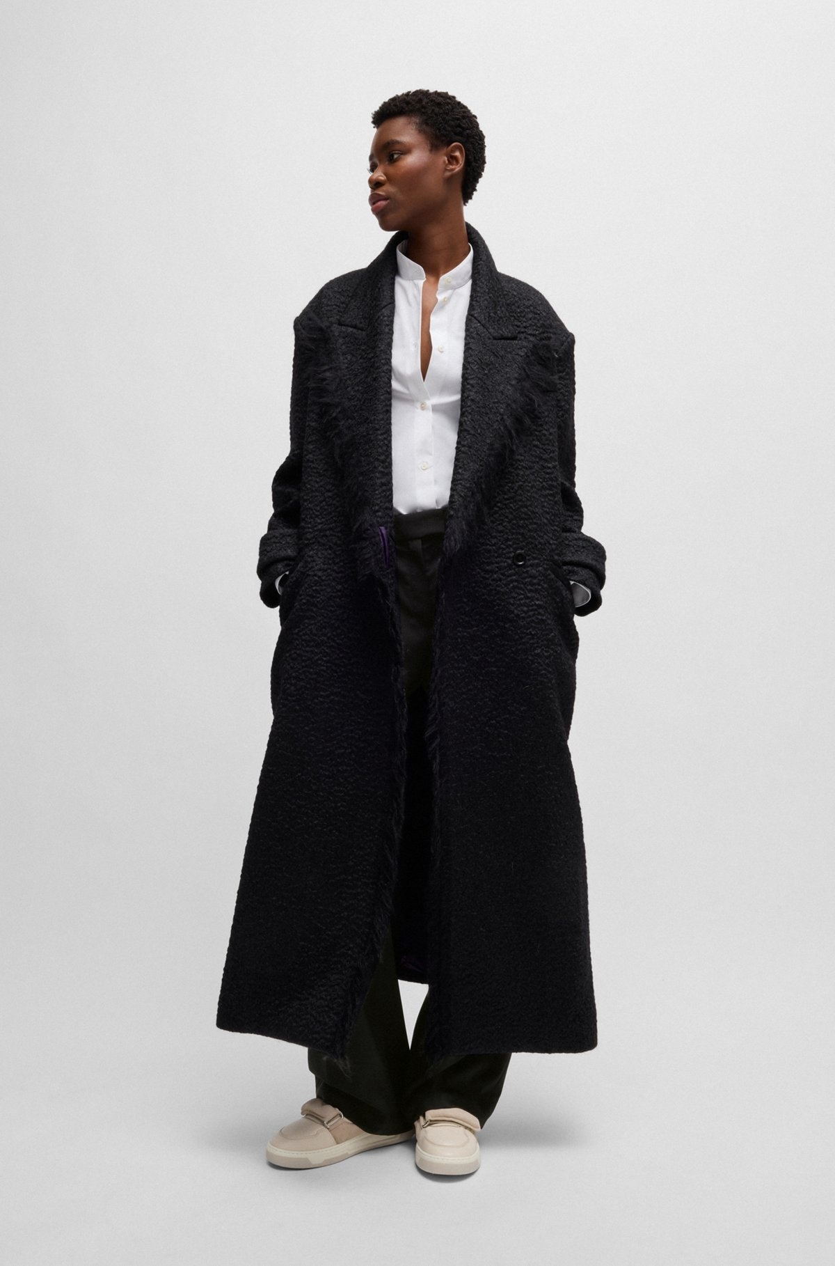 NAOMI X BOSS REGULAR-FIT TROUSERS IN NATURAL-STRETCH WOOL - 3
