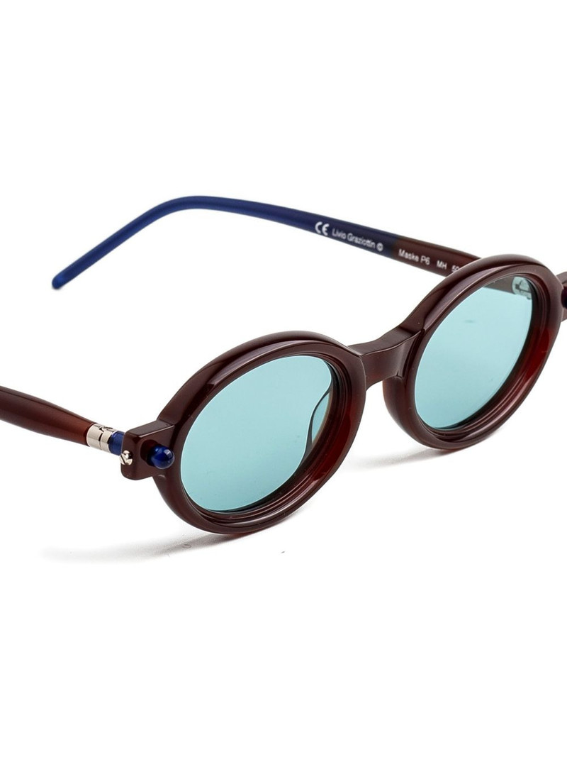 P6 oval-frame sunglasses 3