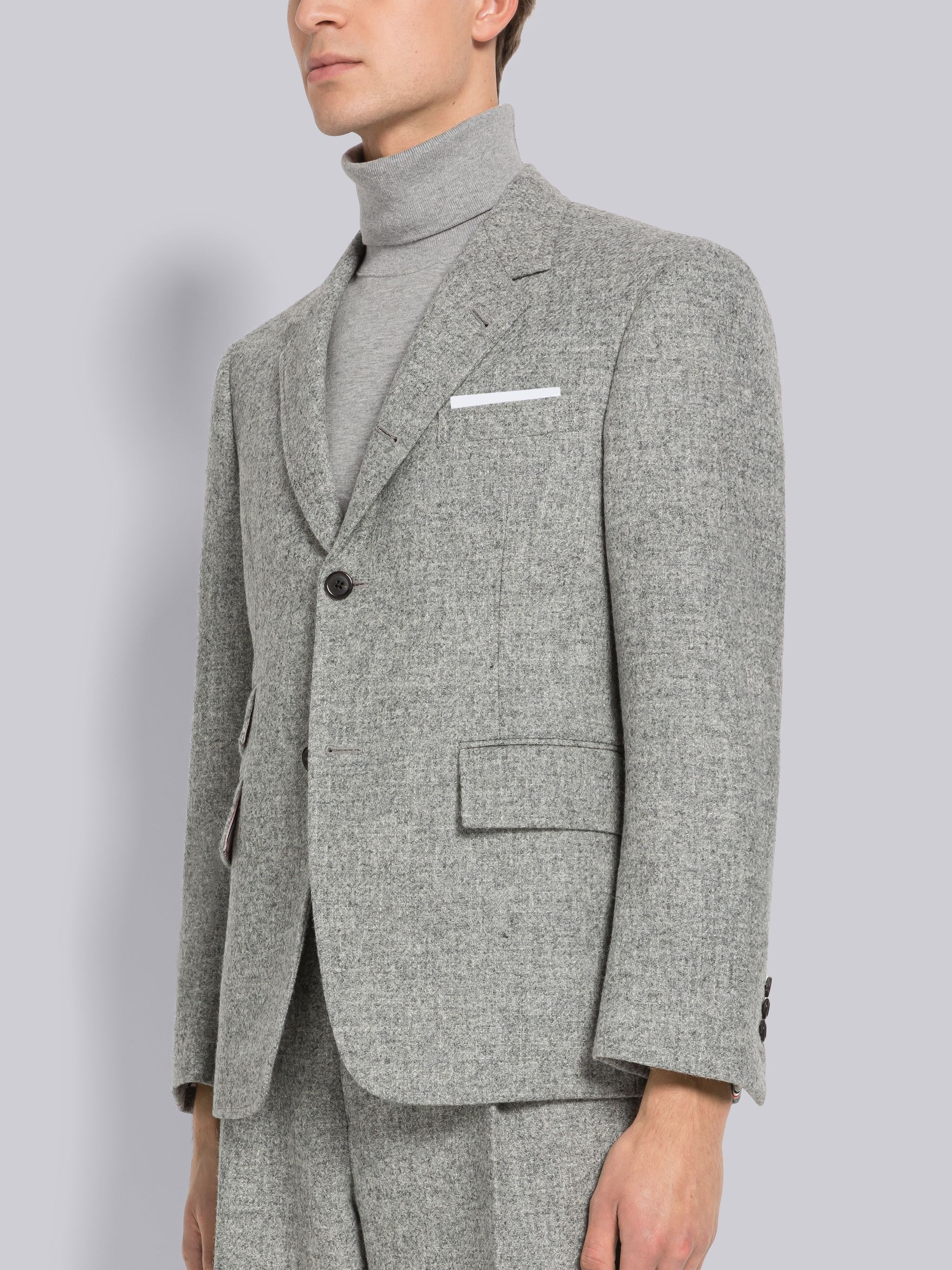 Shetland Wool Single Vent Sport Coat - 2