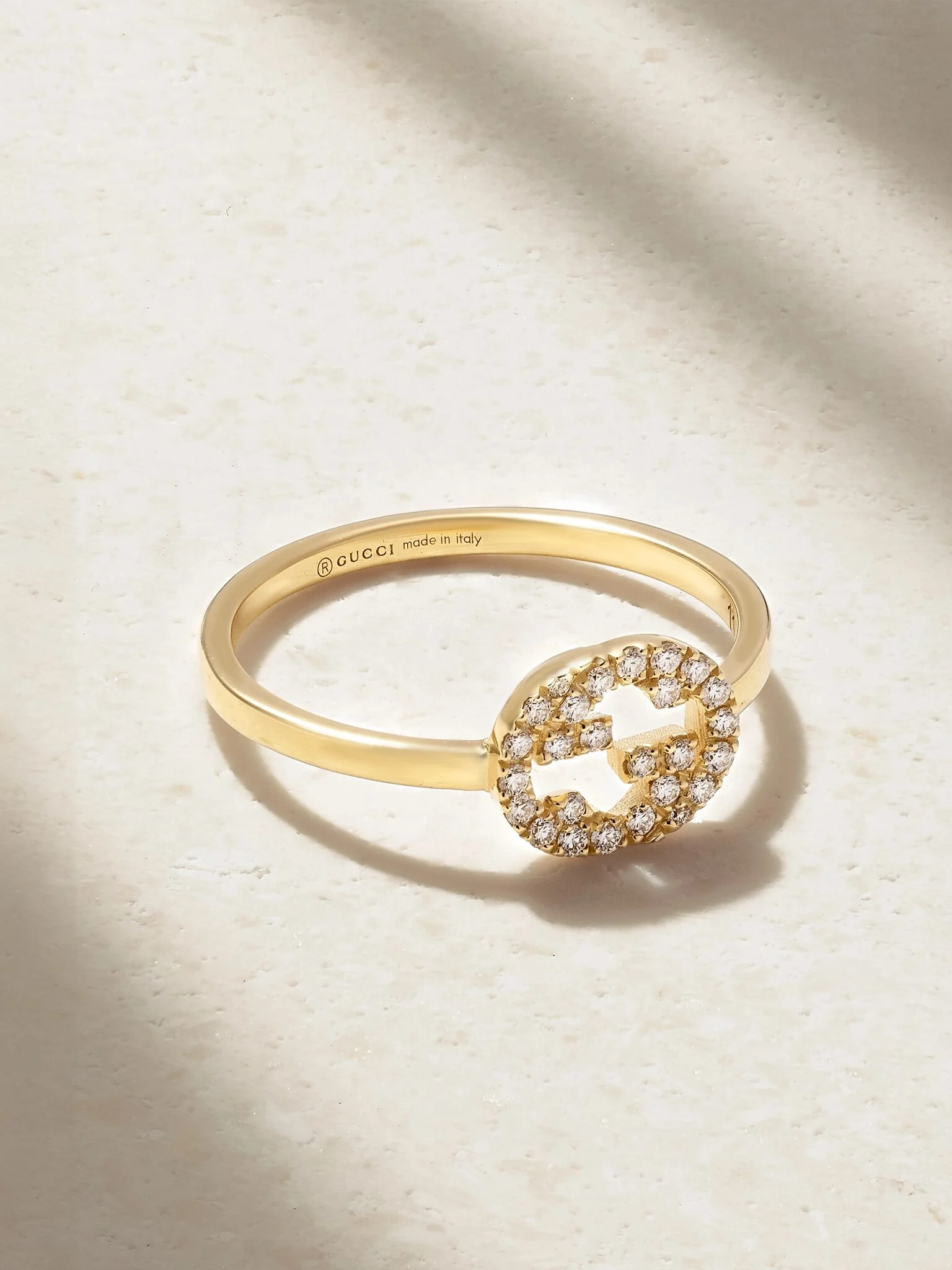 GG 18-karat gold diamond ring Gold - 1
