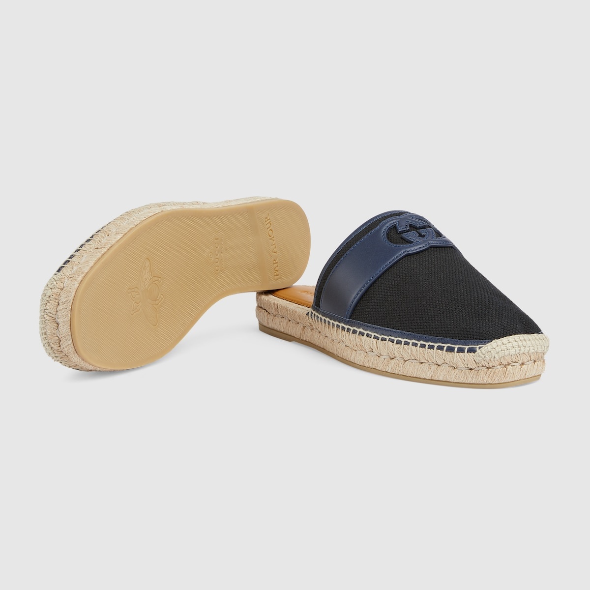 Men's Interlocking G slide espadrille - 6