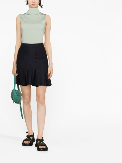 PATOU high-waist pleated miniskirt outlook