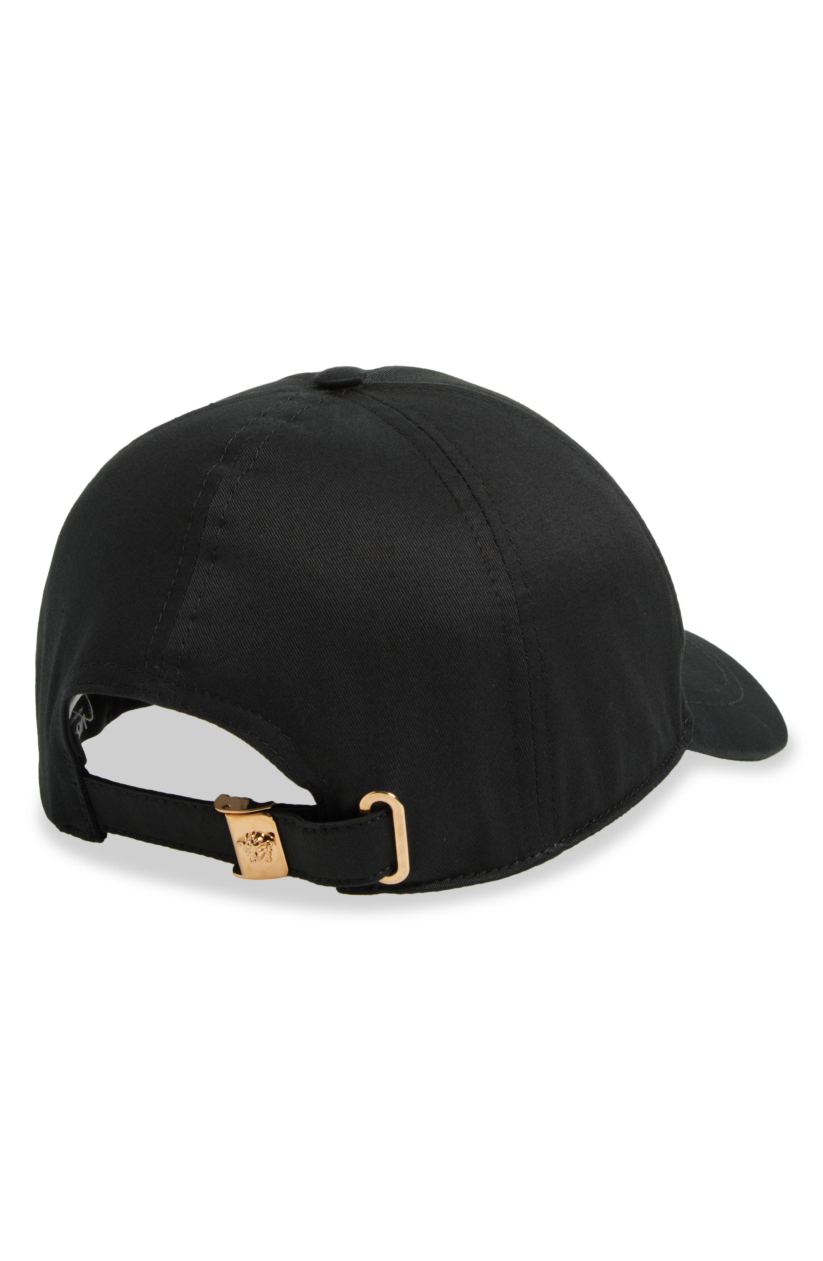 Versace Medusa Biggie Cotton Drill Adjustable Baseball Cap in Black at Nordstrom - 2