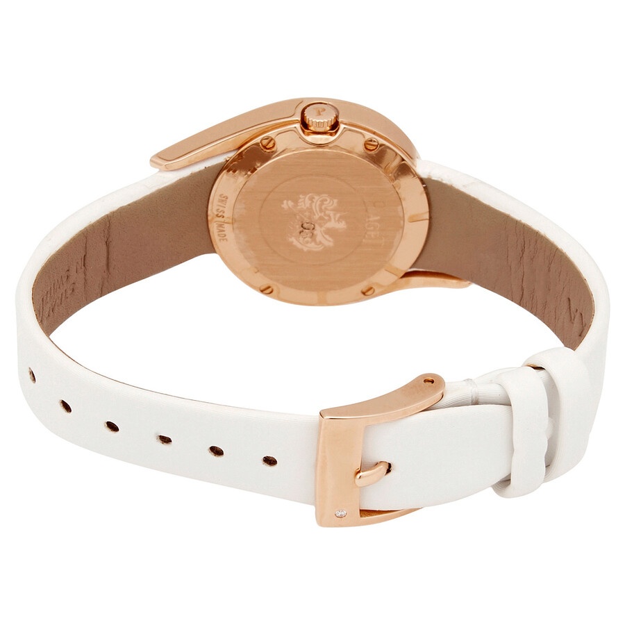 Piaget Limelight Gala Silver Dial Ladies White Satin Watch G0A42151 - 3