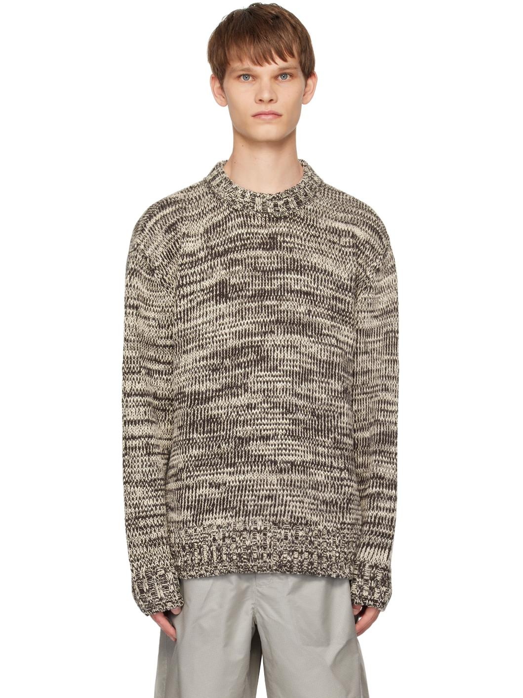 Brown & Off-White Rasmus Sweater - 1
