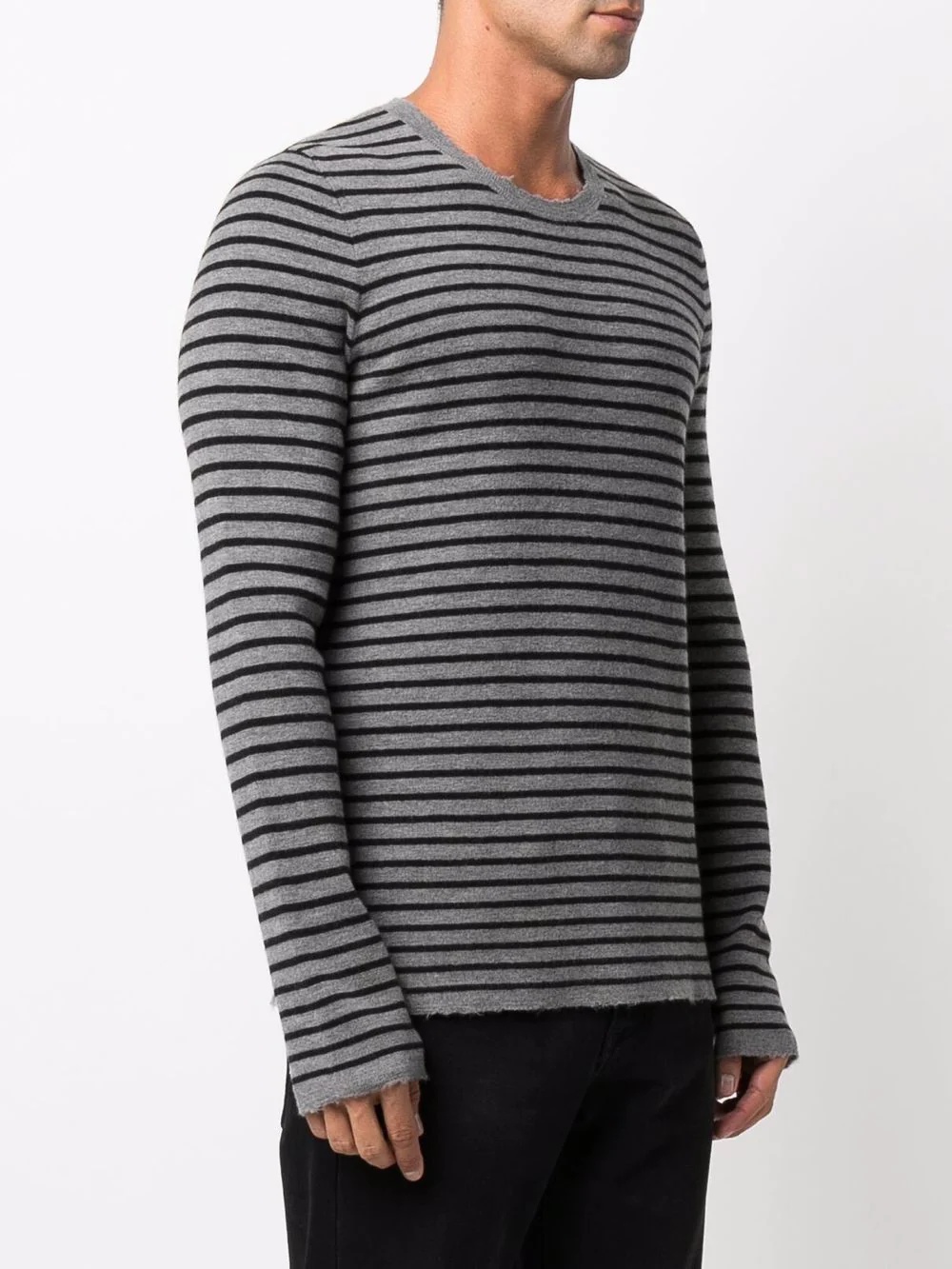 striped long-sleeve jumper - 3