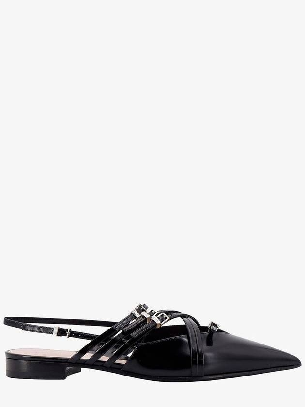 【送料&関税込】Leather Slingback With Bands And Gucci Buckl GUCCI Leather Slingback WITH Band Buckle 796015CLG001000