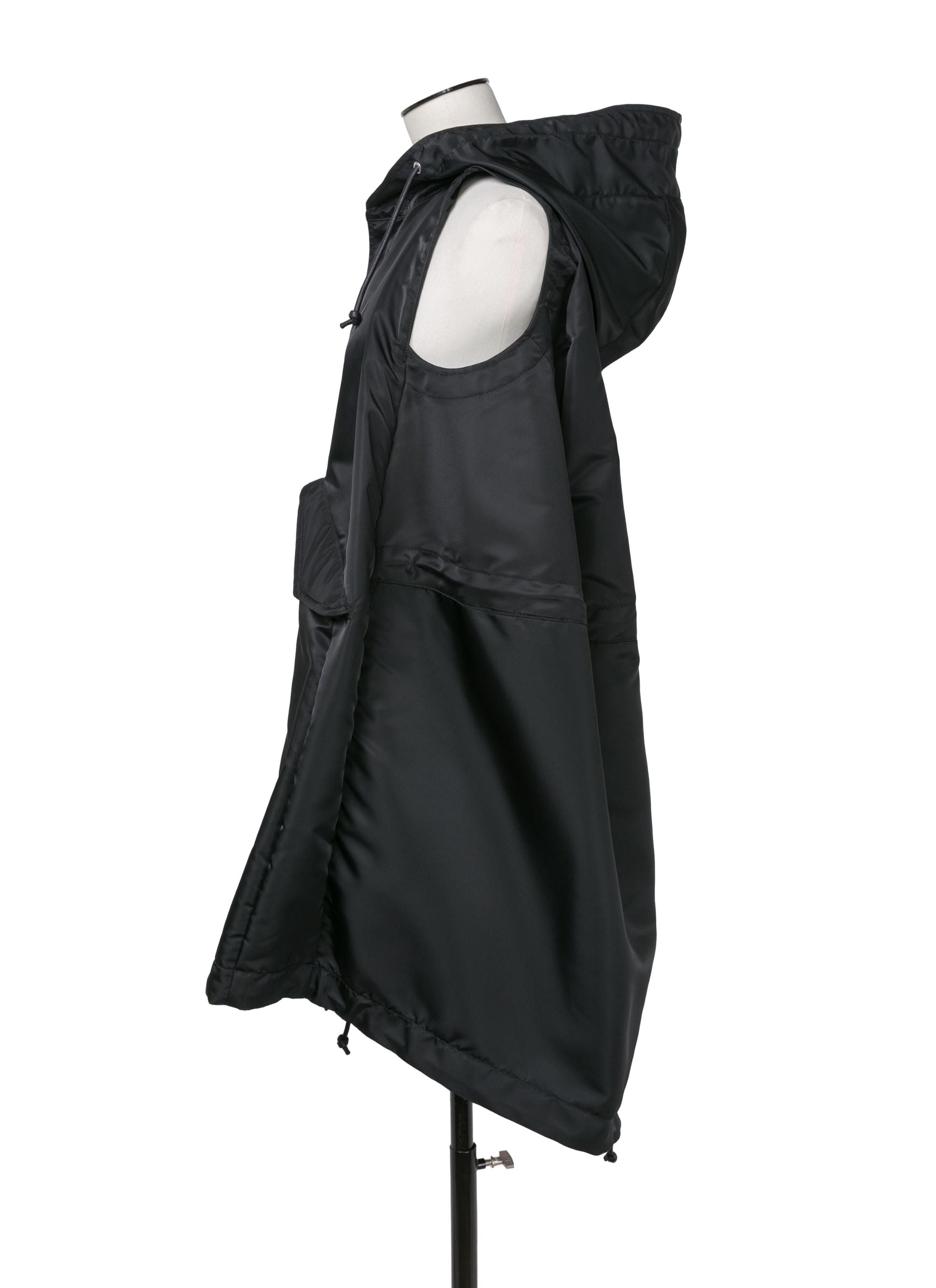 Nylon Twill Hoodie Vest - 2
