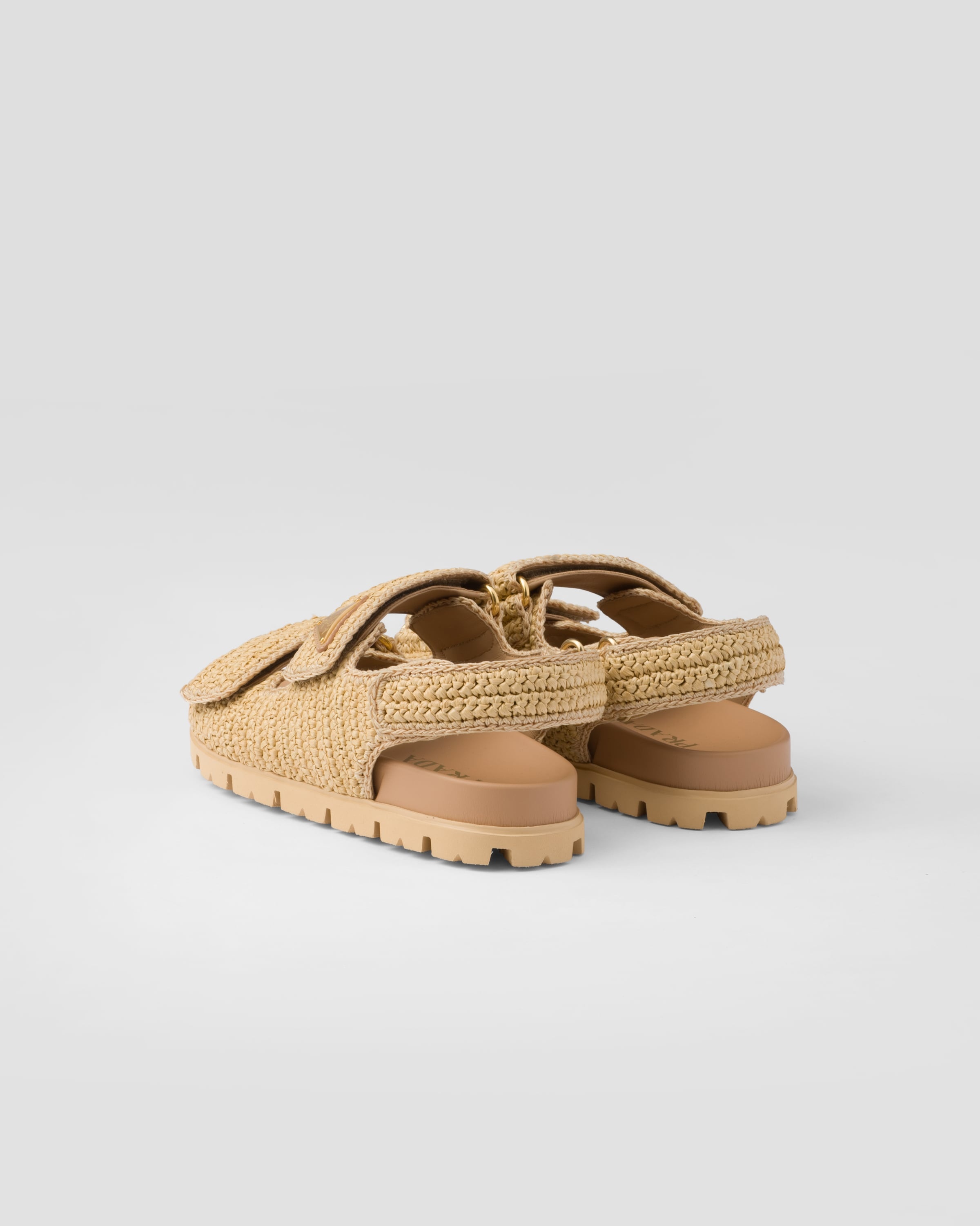 Woven fabric sandals - 4