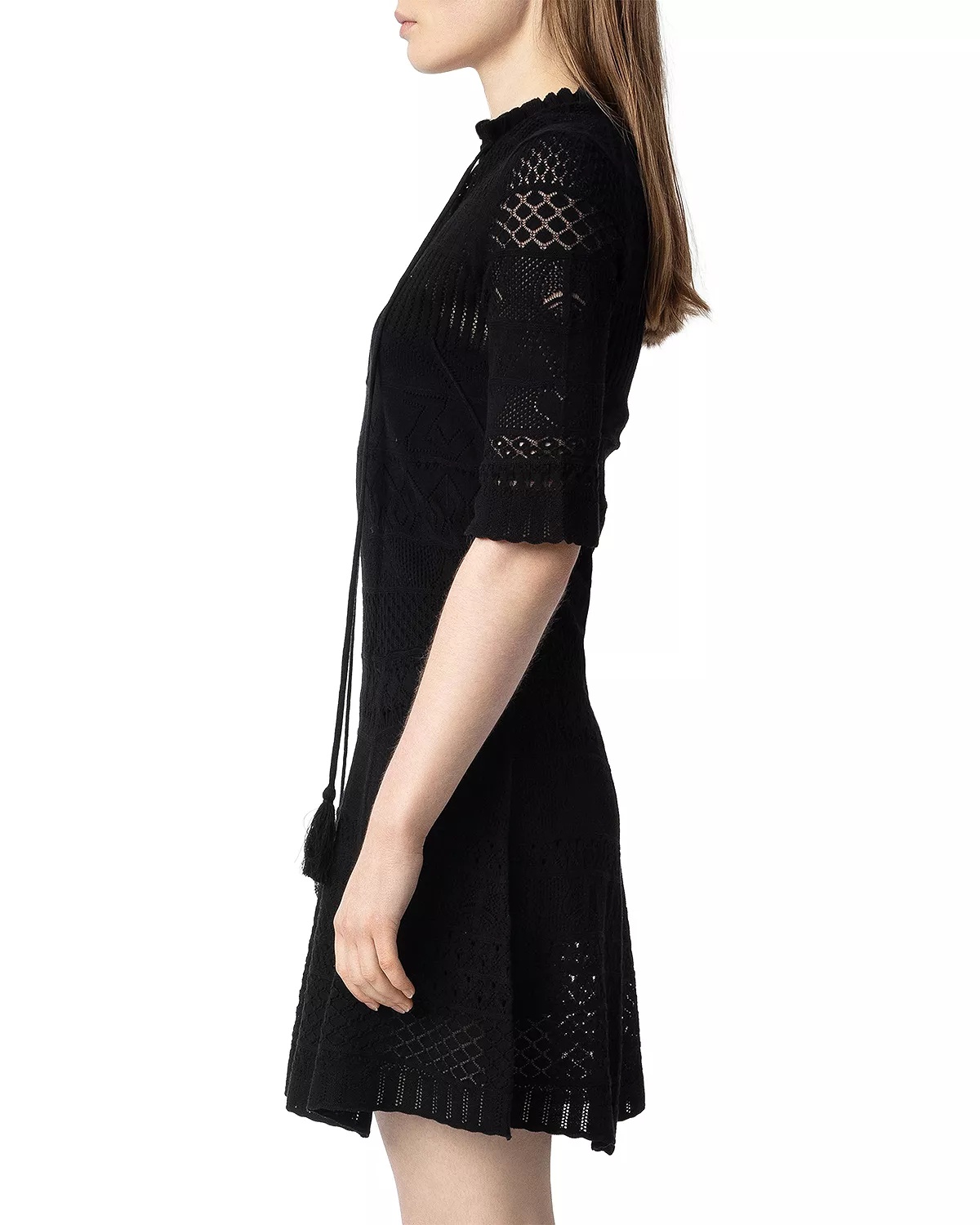 Memphisa Pointelle Knit Dress - 4
