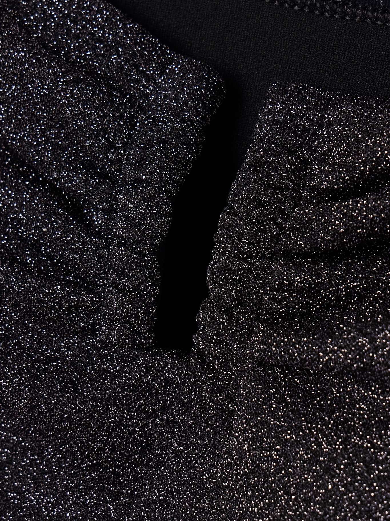 Irisée Scintillant strapless metallic swimsuit Black - 4