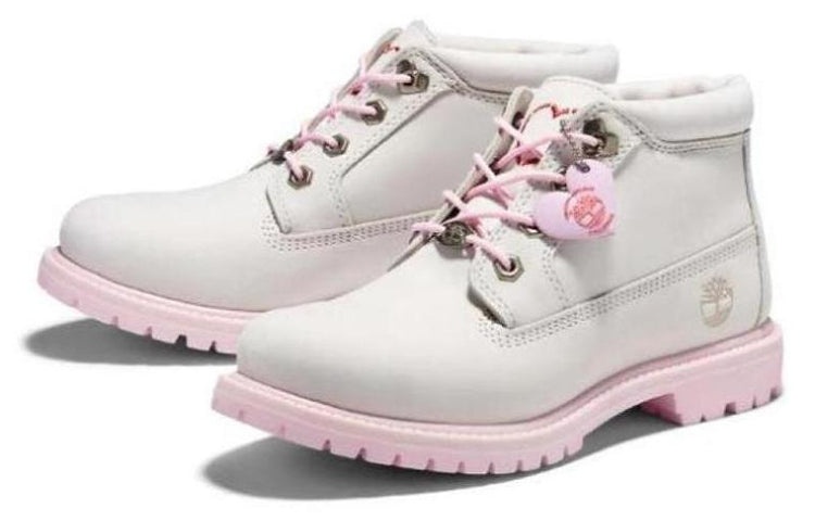 (WMNS) Timberland Womens Nellie Chukka Double Waterproof Boot 'White Pink' A28H7143 - 3