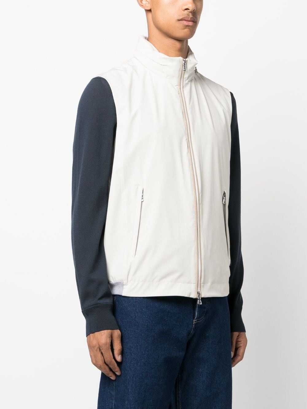 Save The Sea zip-up waistcoat - 3