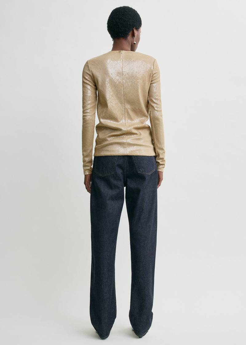Sequin top latte 4
