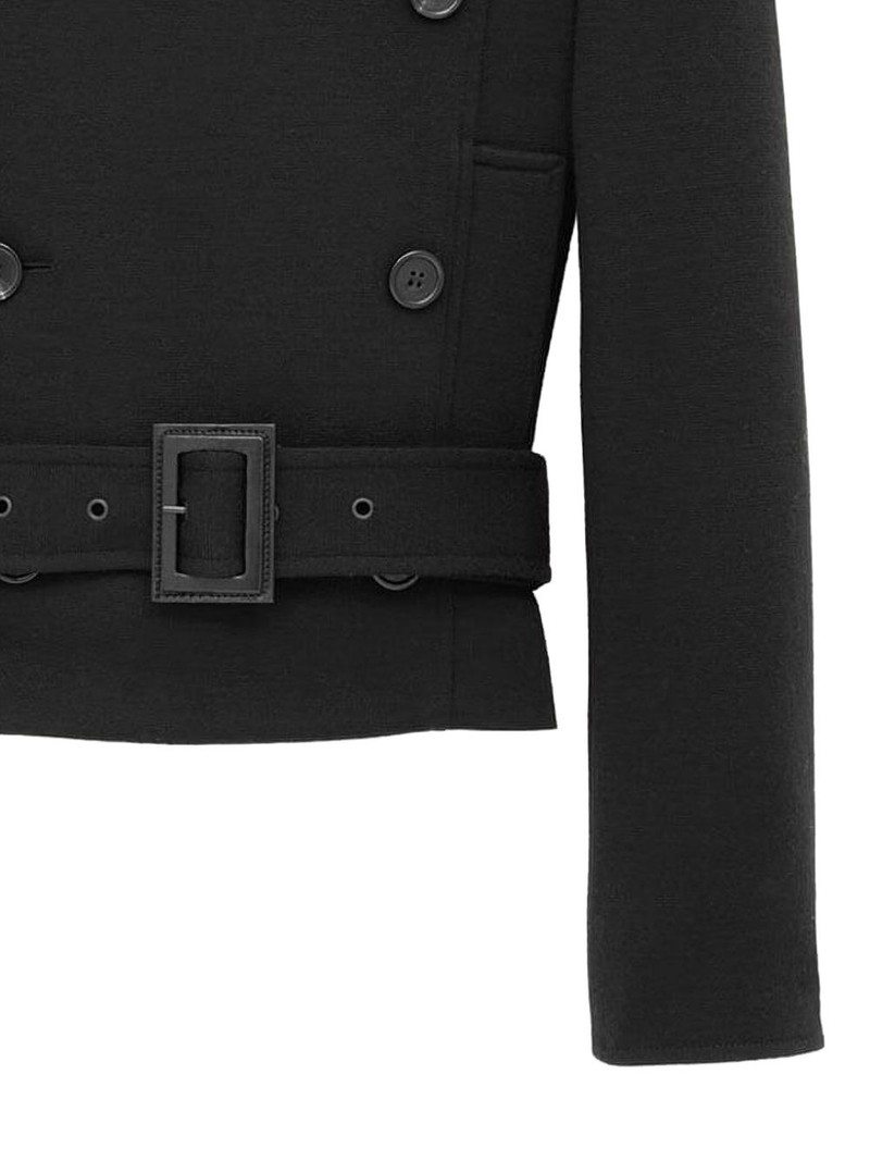 SAINT LAURENT Officer's double-breasted jacket outlook
