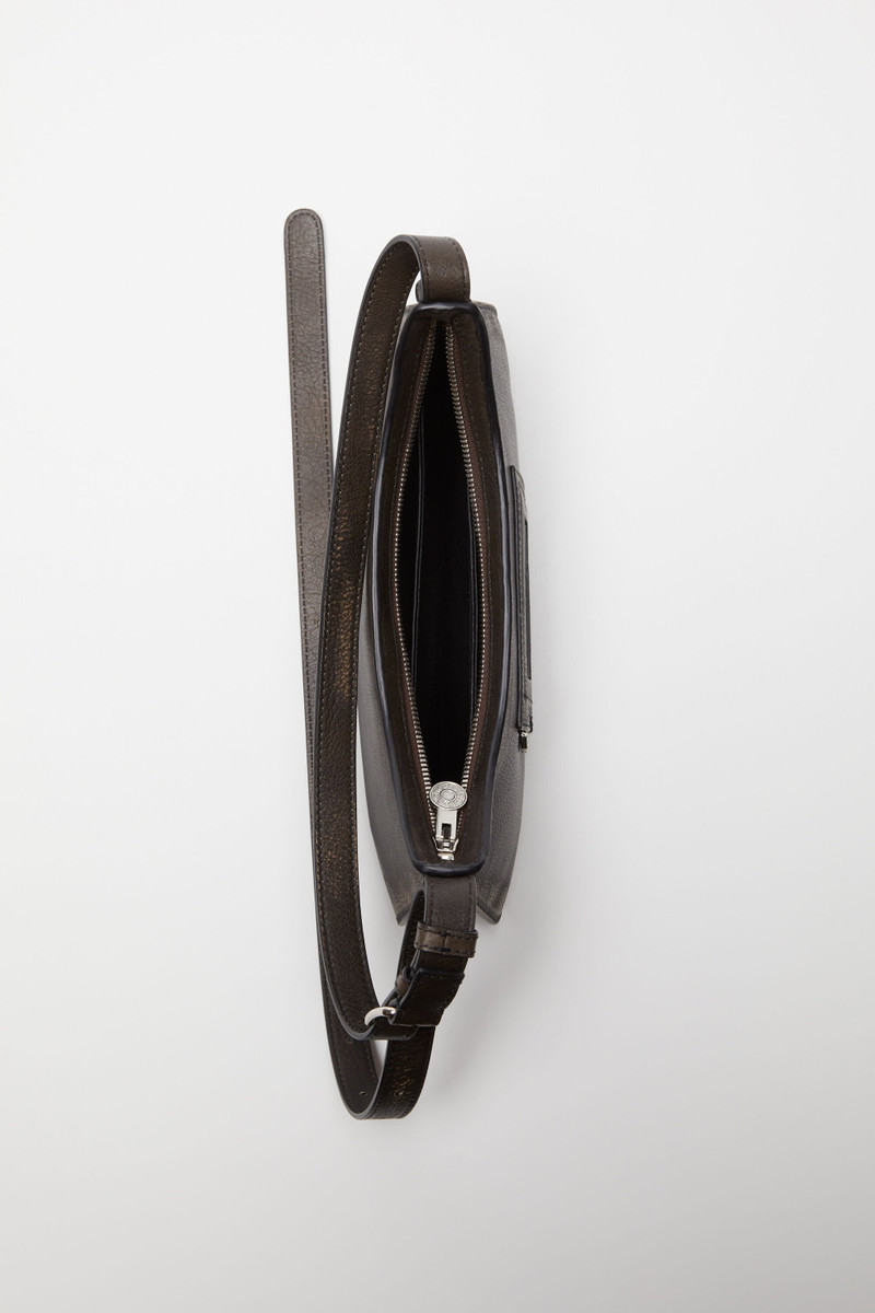 Acne Studios Platt mini shoulder bag - Dark brown/beige outlook