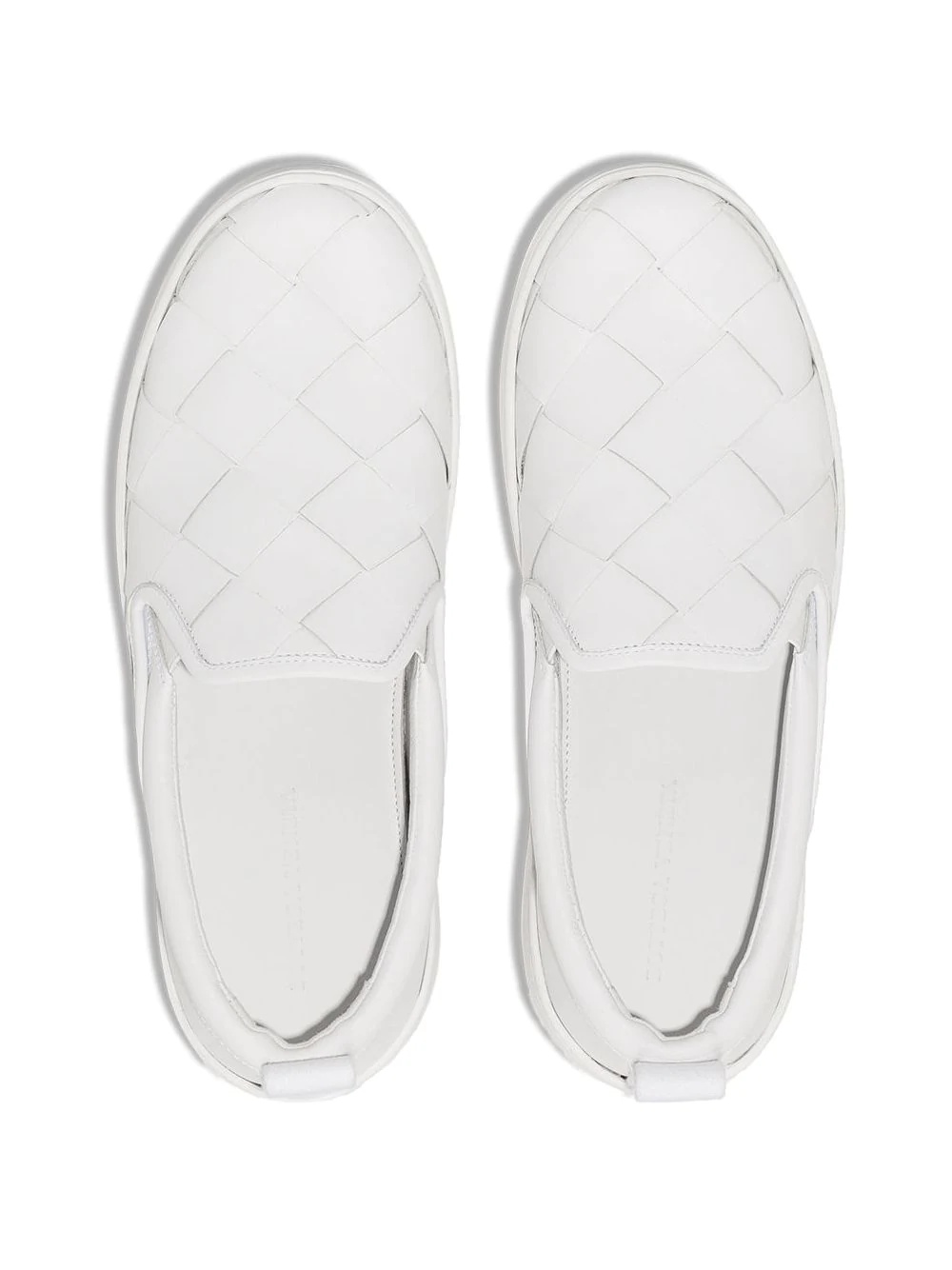 maxi intrecciato weave slip-on sneakers - 5