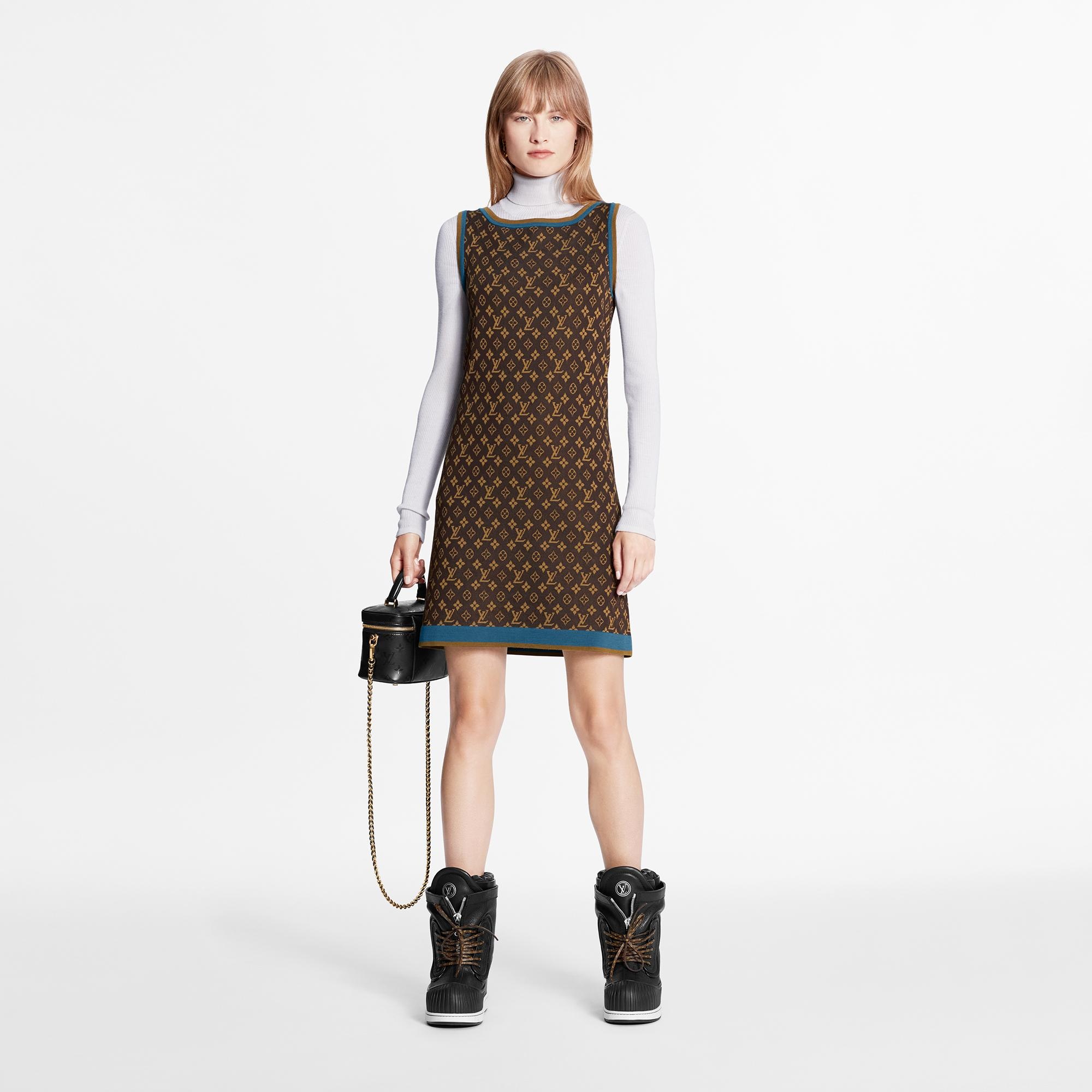 Retro Monogram Knit Dress  - 2