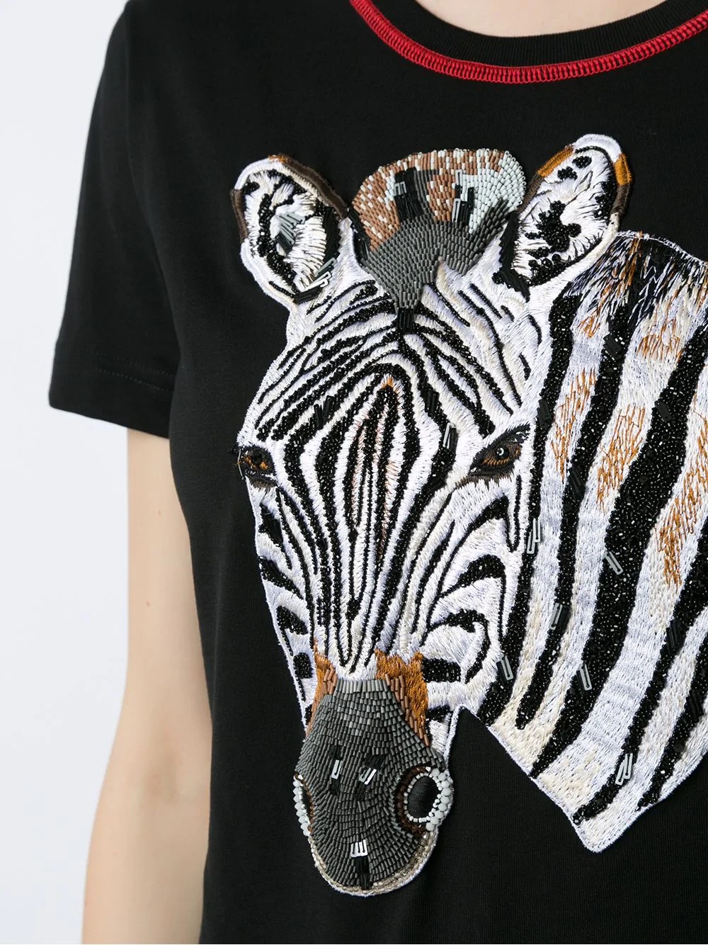 zebra print T-shirt - 5