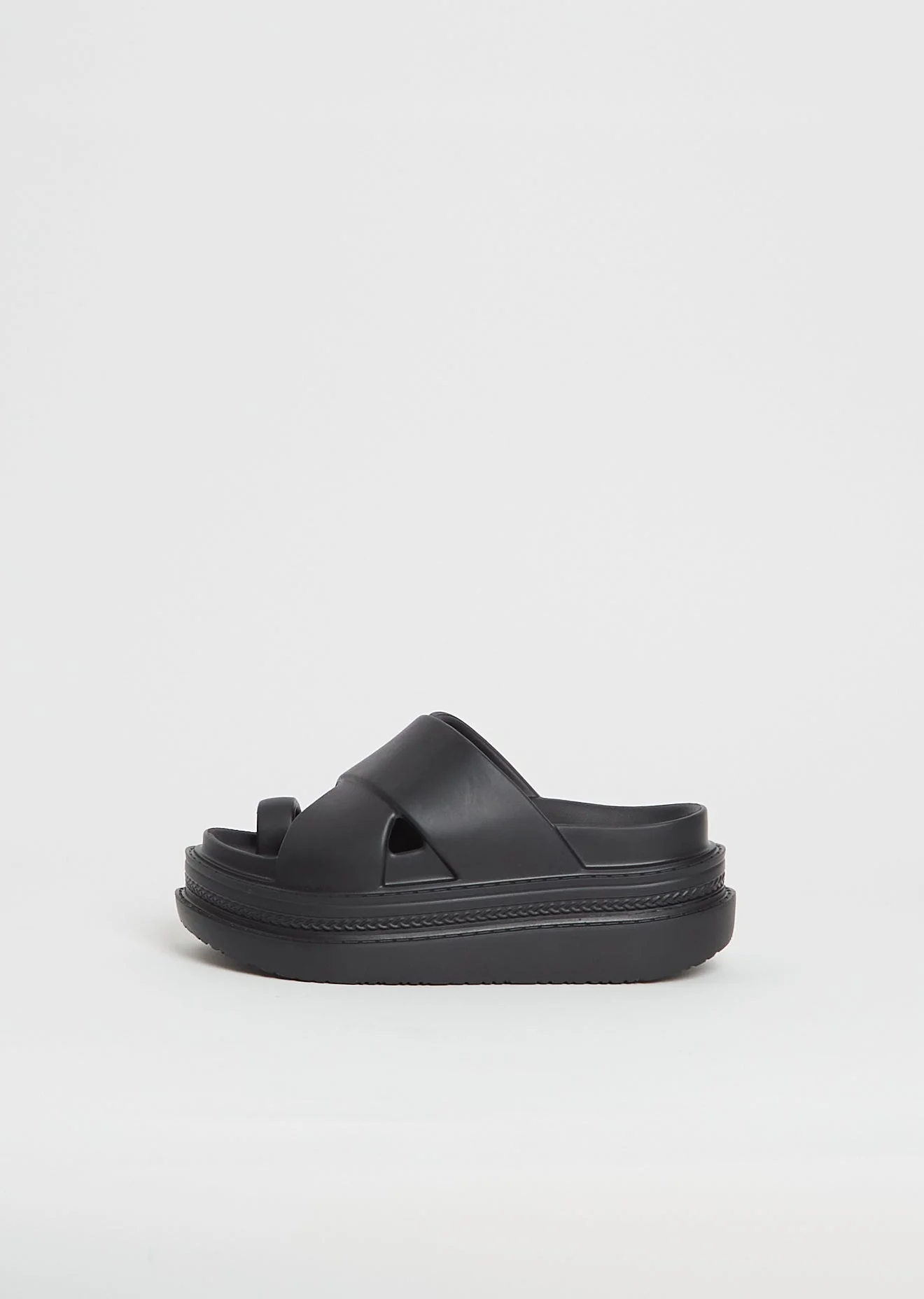 Foam Multiple Sole Sandals — Black - 1