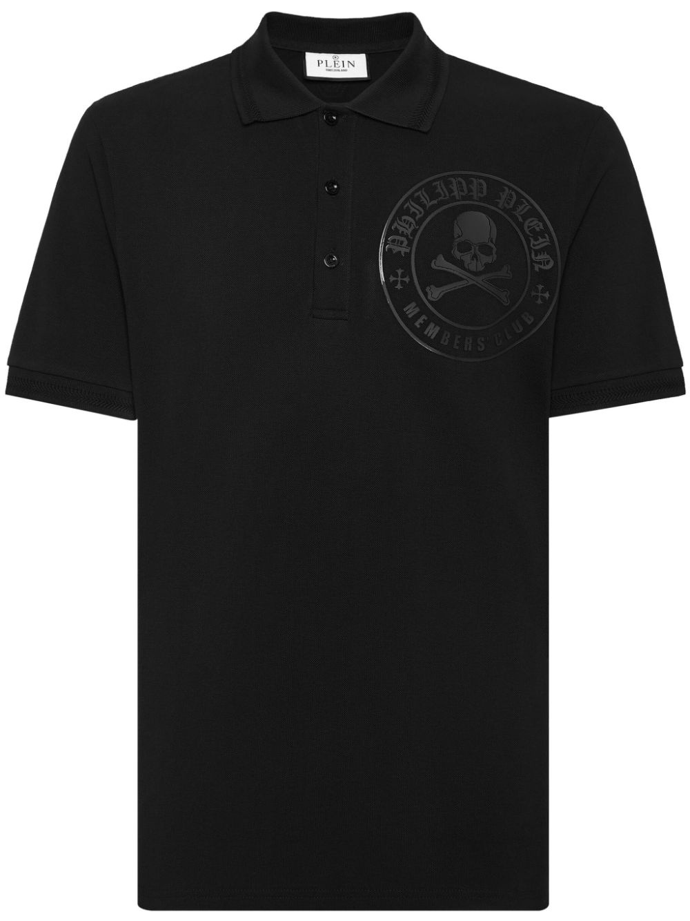 logo-embellished cotton polo shirt - 1