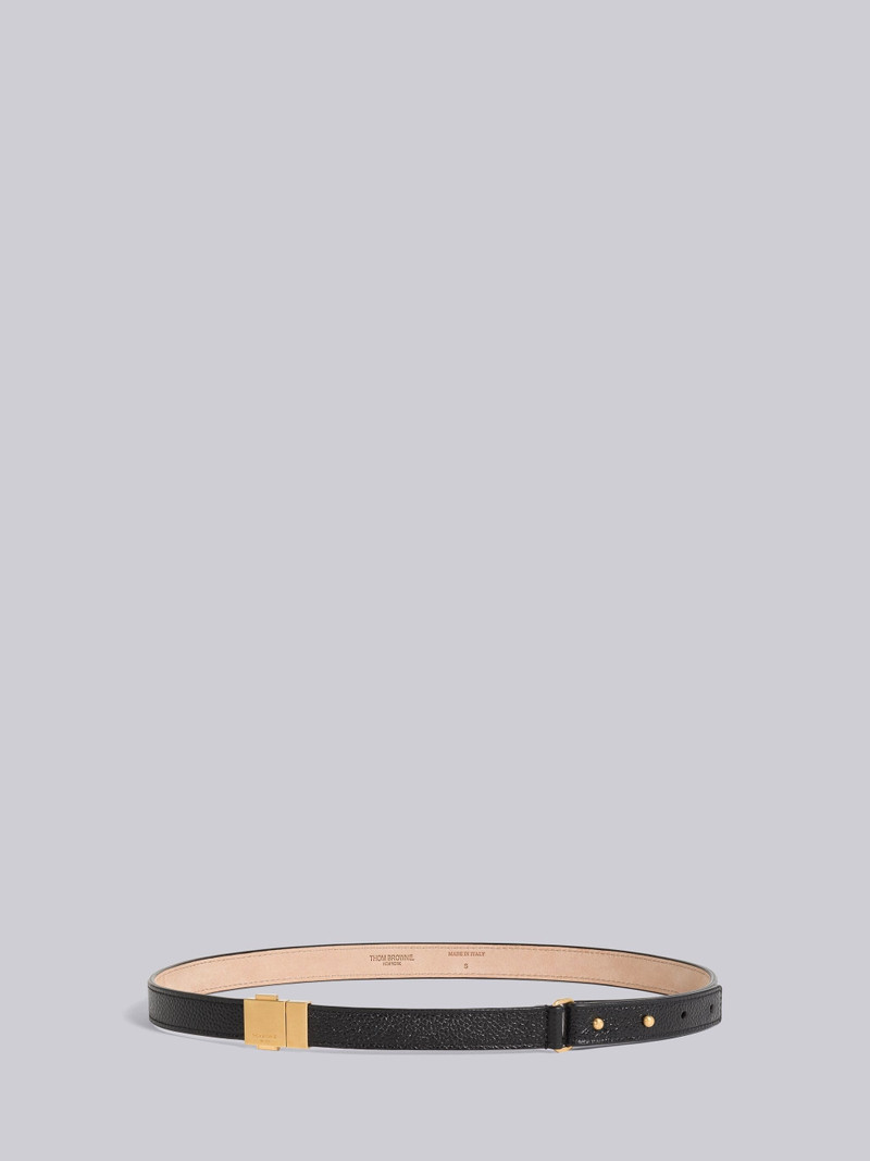 Pebble 곡물 가죽 클립 버클 벨트 - 1