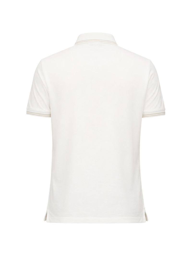 EMPORIO ARMANI rib trim polo outlook