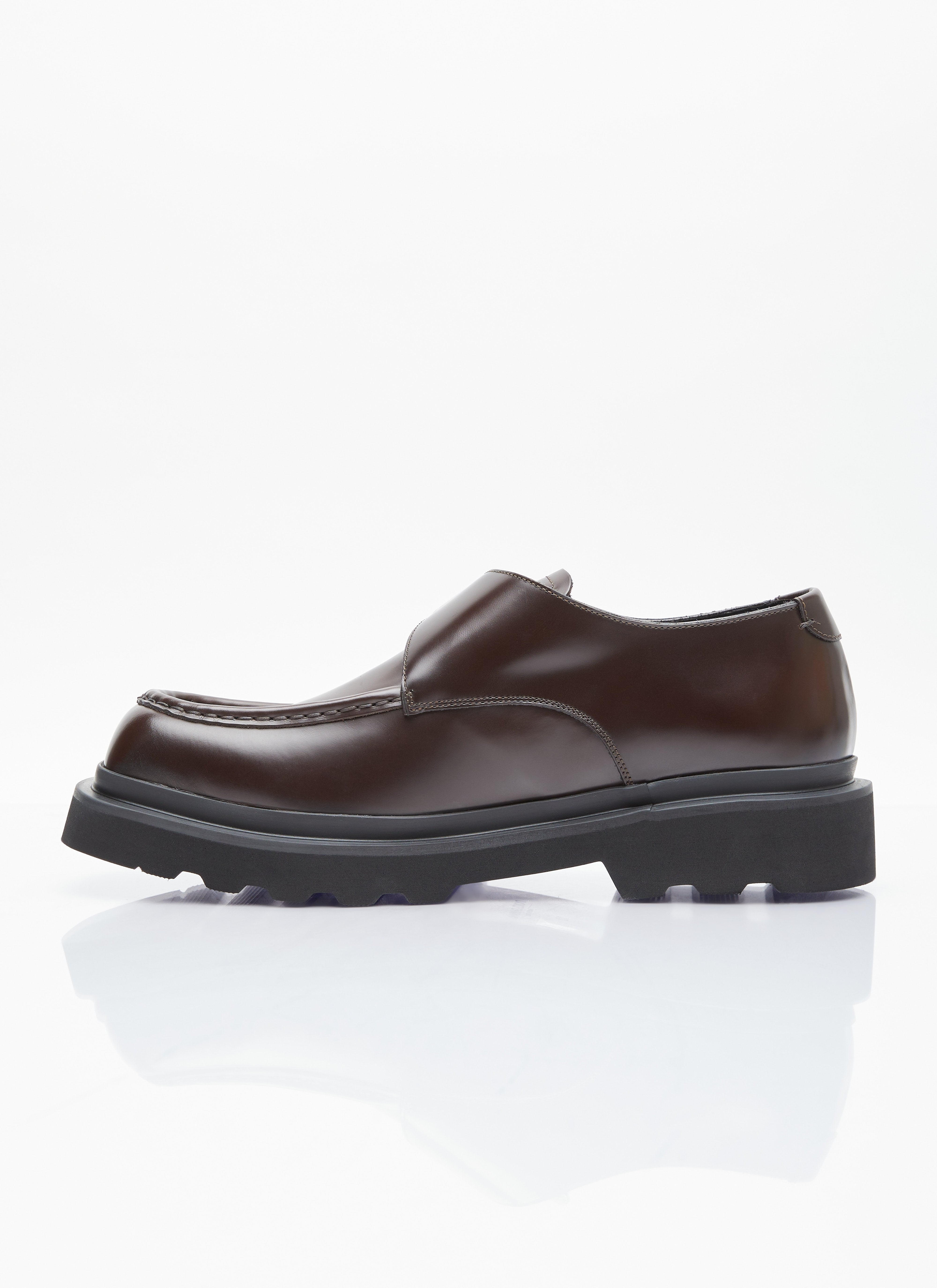 Dolce & Gabbana Men Brushed Leather Monkstrap Shoes - 3