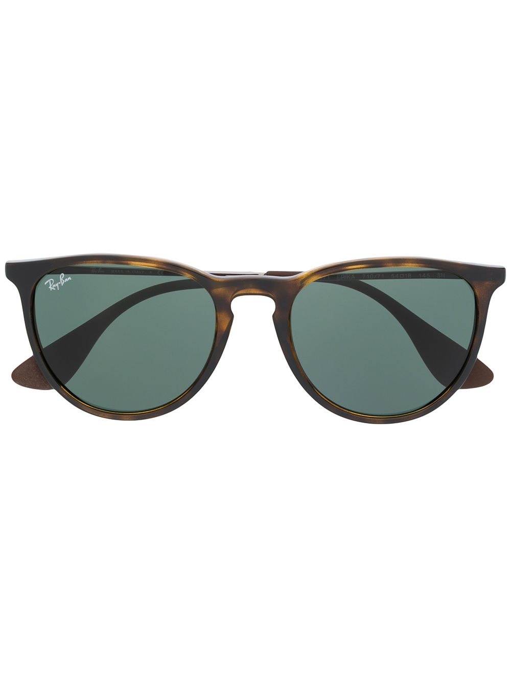 tortoiseshell round frame sunglasses - 1