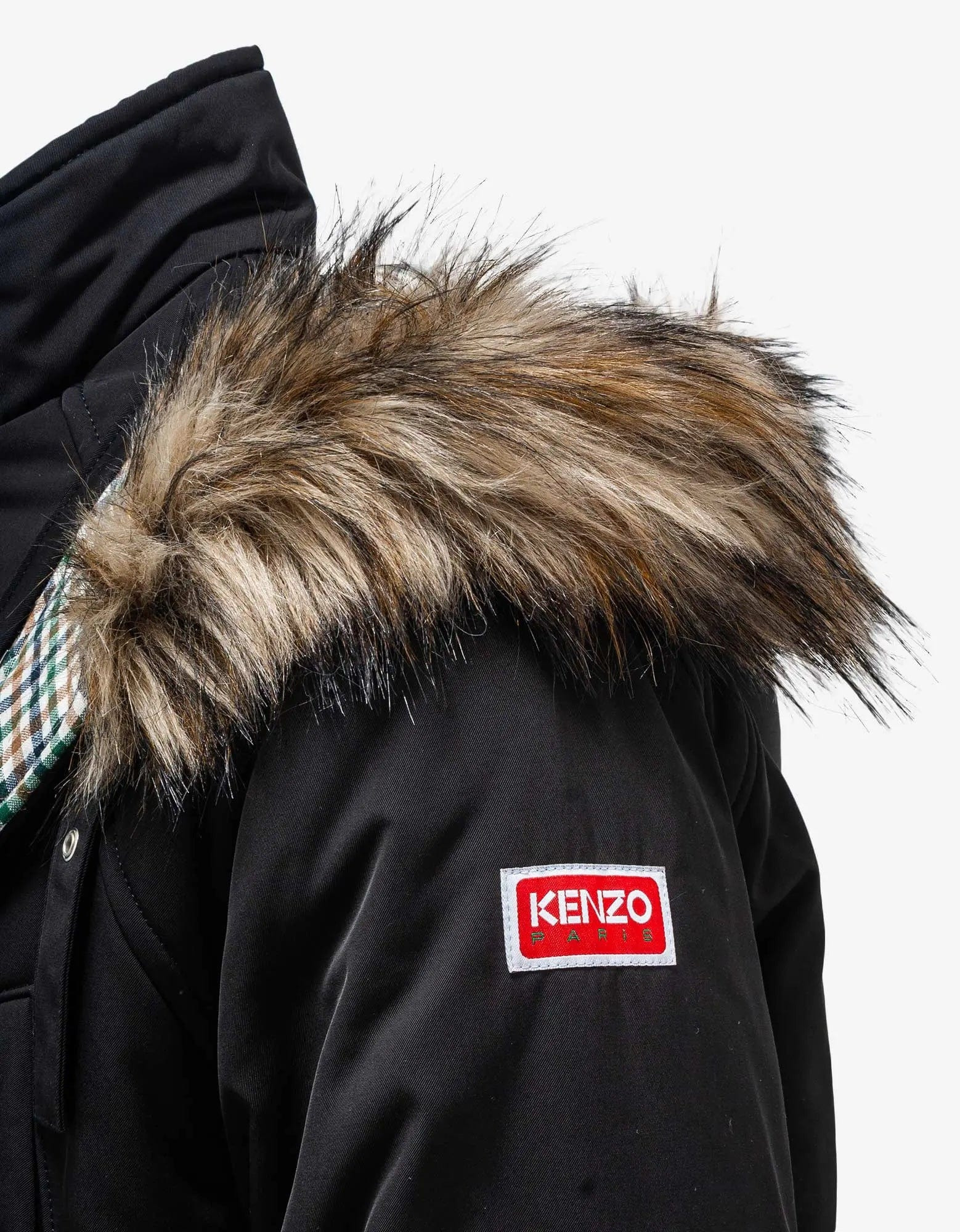 Kenzo Black Winter Parka - 6
